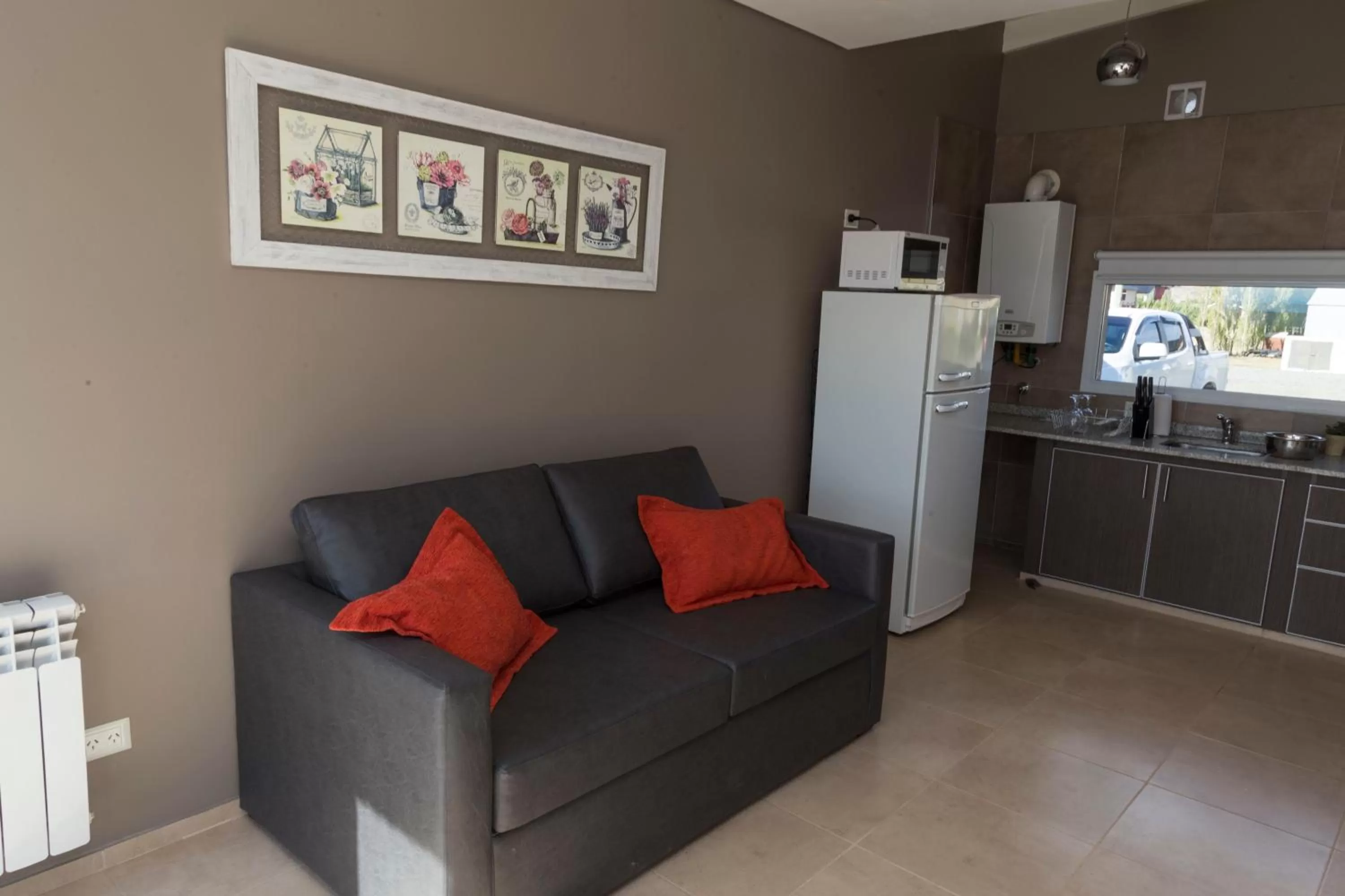 Seating area in Tierra Tehuelche Hostería y Aparts