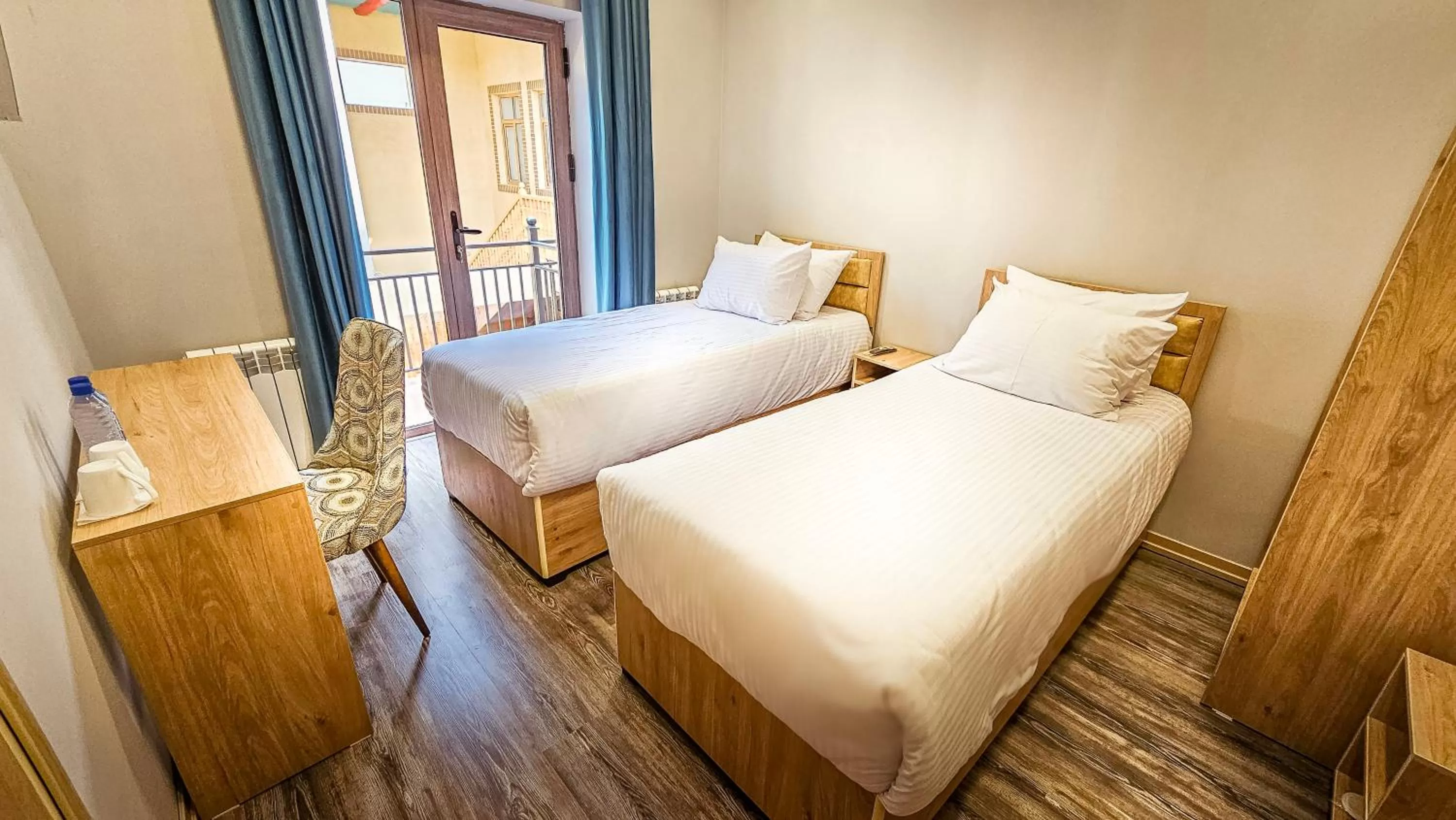 Bed in Hotel Bankir Khiva