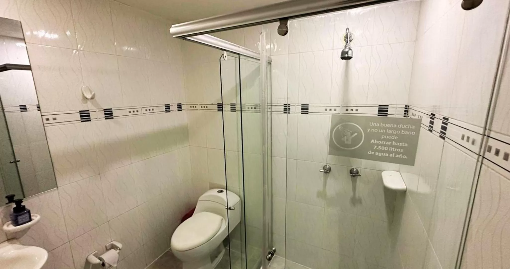 Shower in Hotel Expo Hotel Ferial