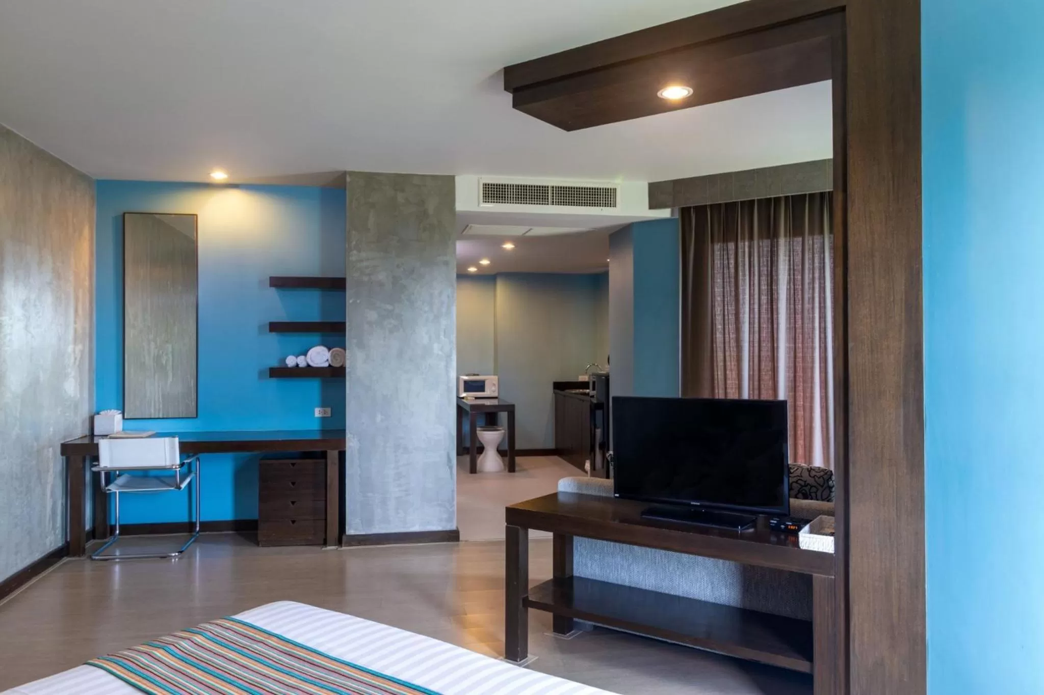 Bed in Silathip Huahin Serviced Apartment & Hotel