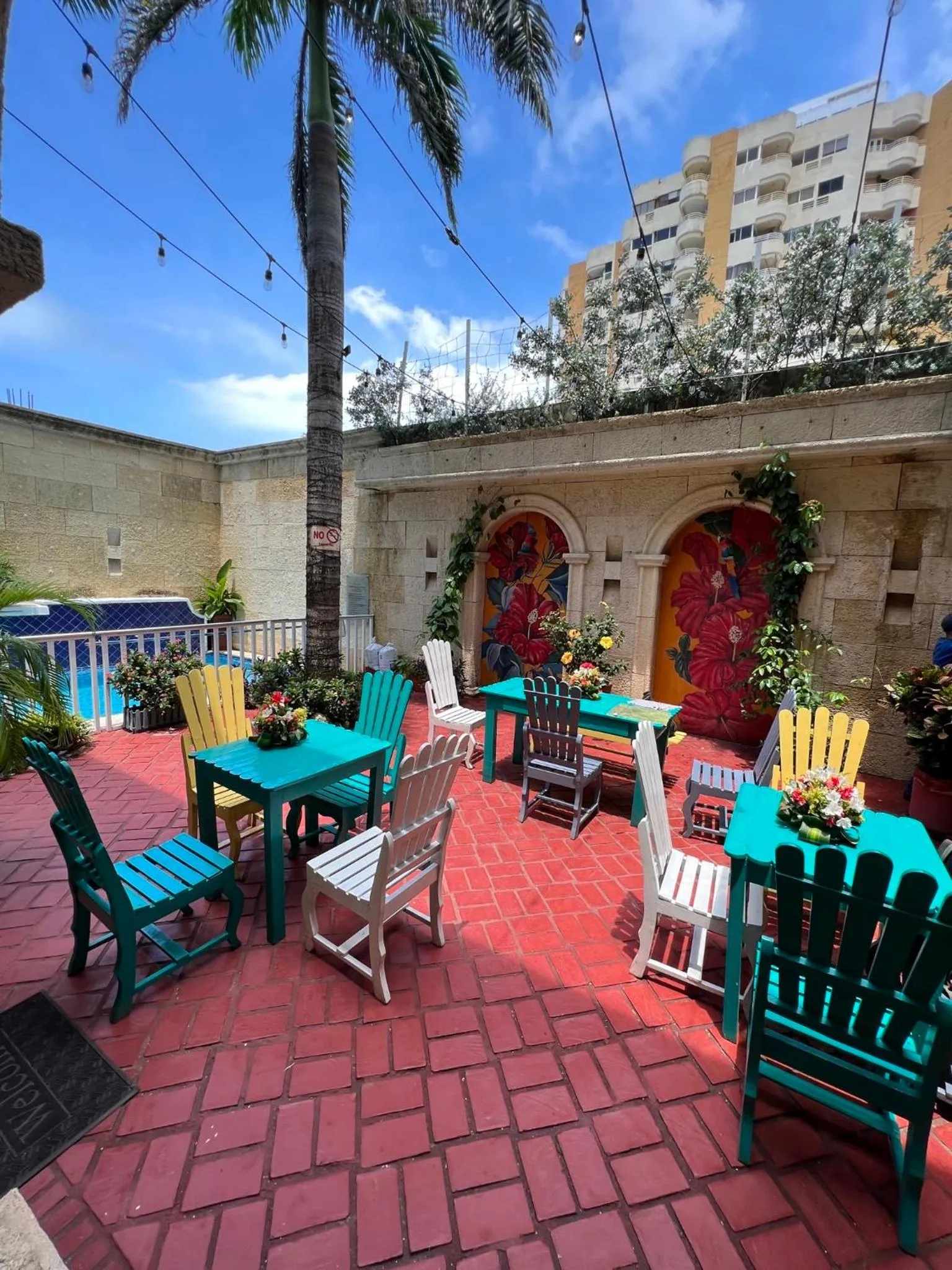 Patio in Hotel Boutique Castillo Ines Maria