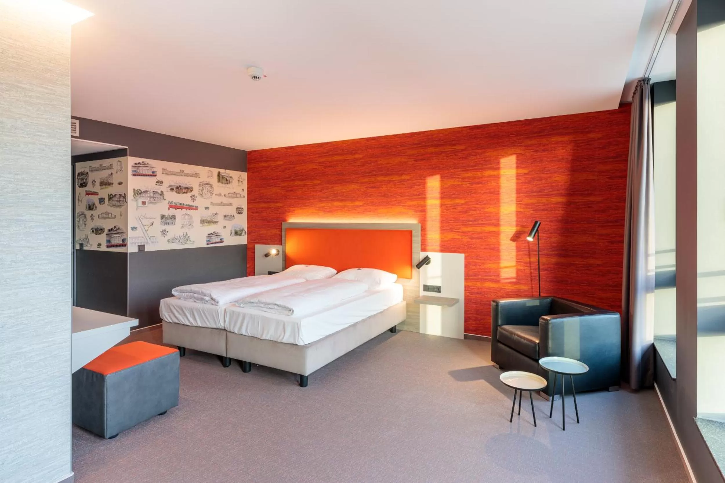 Bed in Hotel am Rüssel