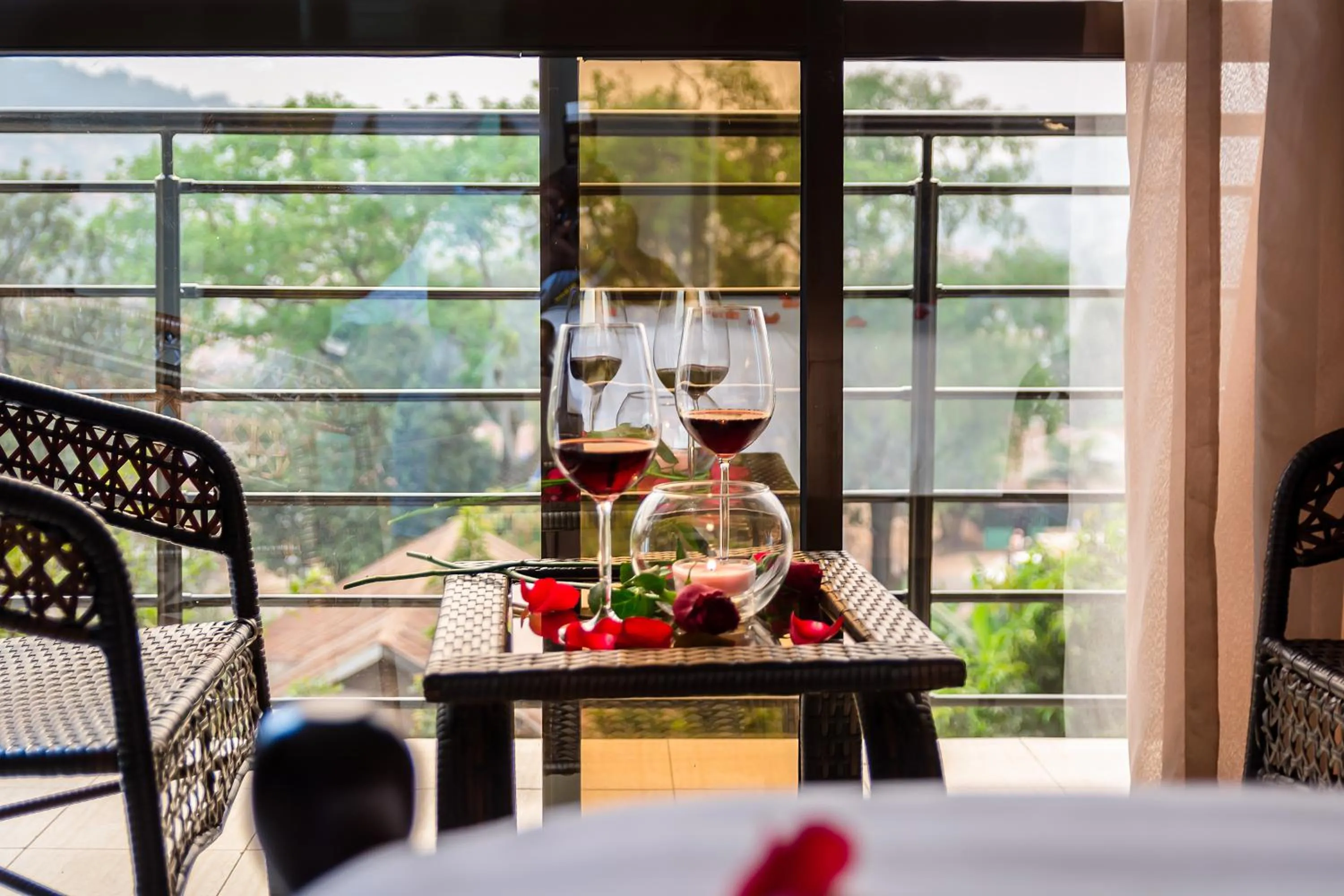 Drinks in Marie's Royale Hotel