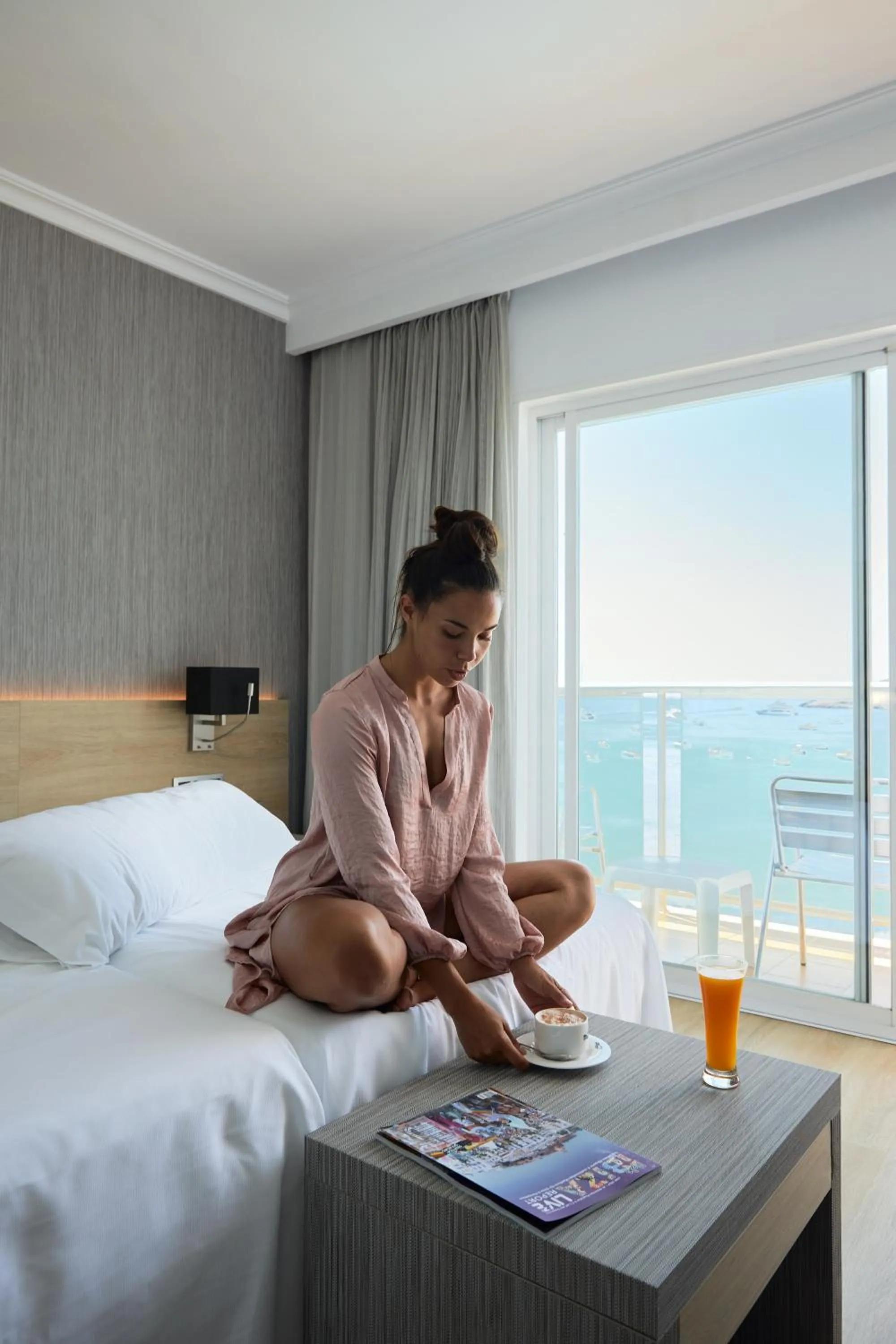 People, Bed in Hotel Simbad Ibiza