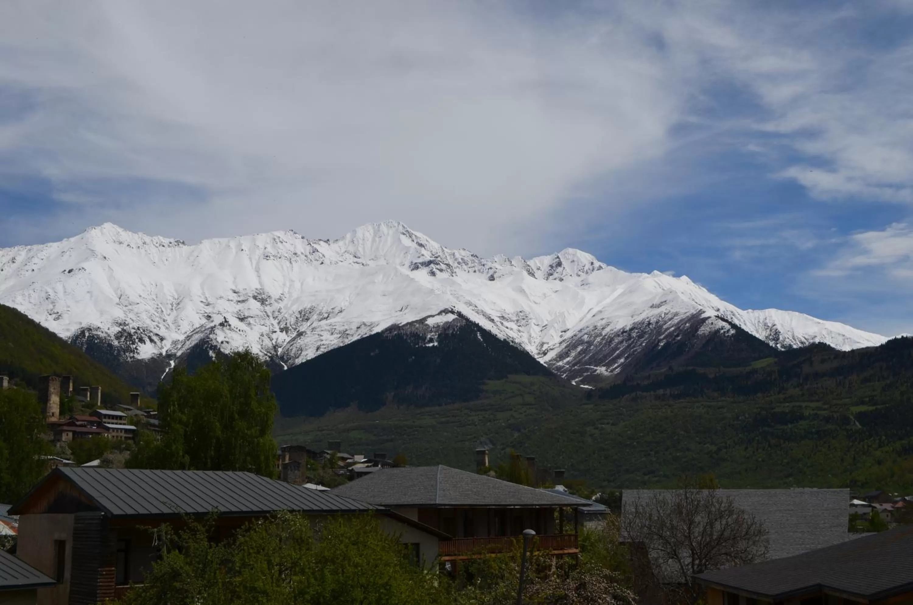 Balcony/Terrace, Mountain View in Hotel Svanseti