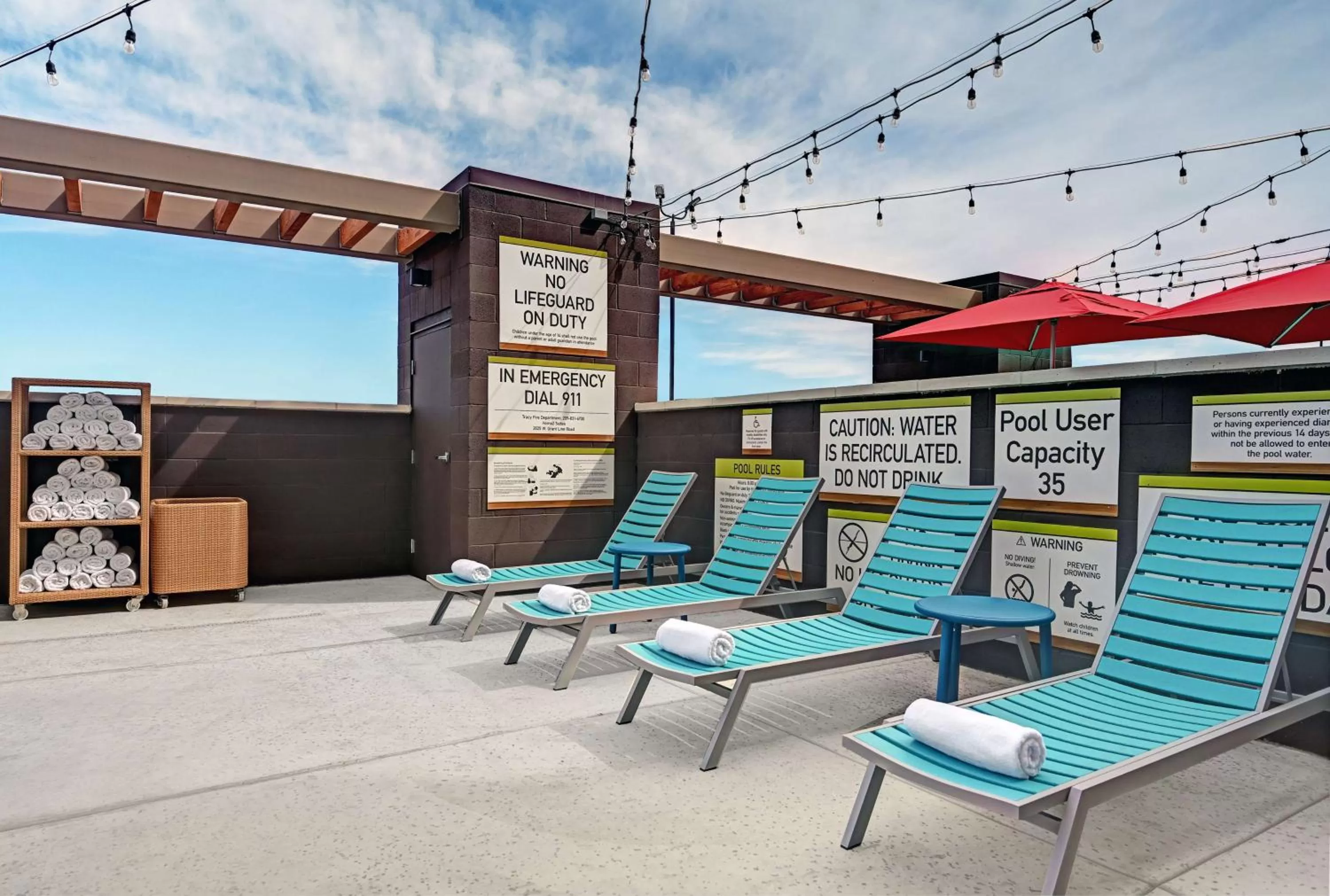 Pool view in Home2 Suites By Hilton Tracy, Ca