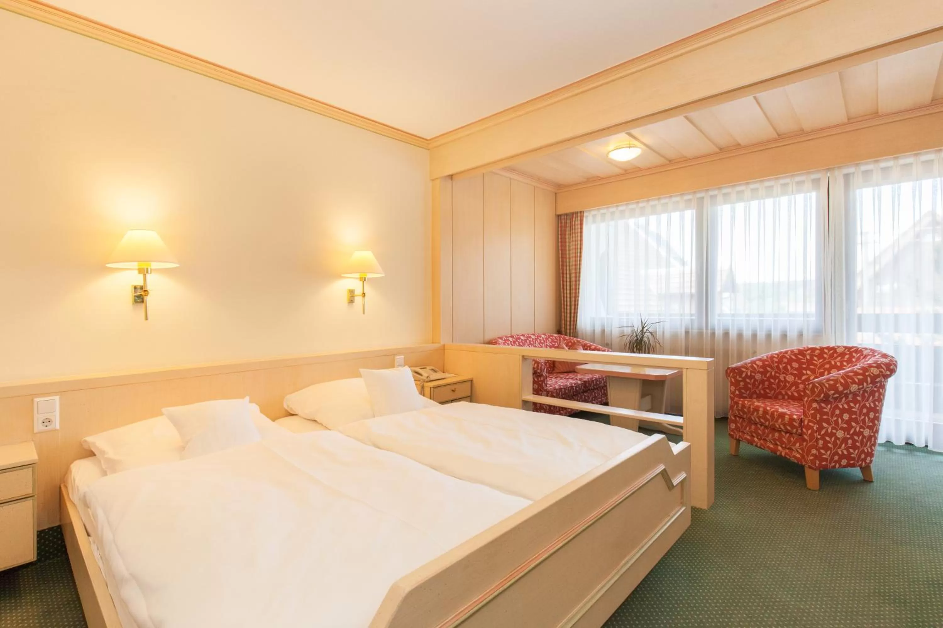 Photo of the whole room, Bed in Landgasthof Hotel Hirsch