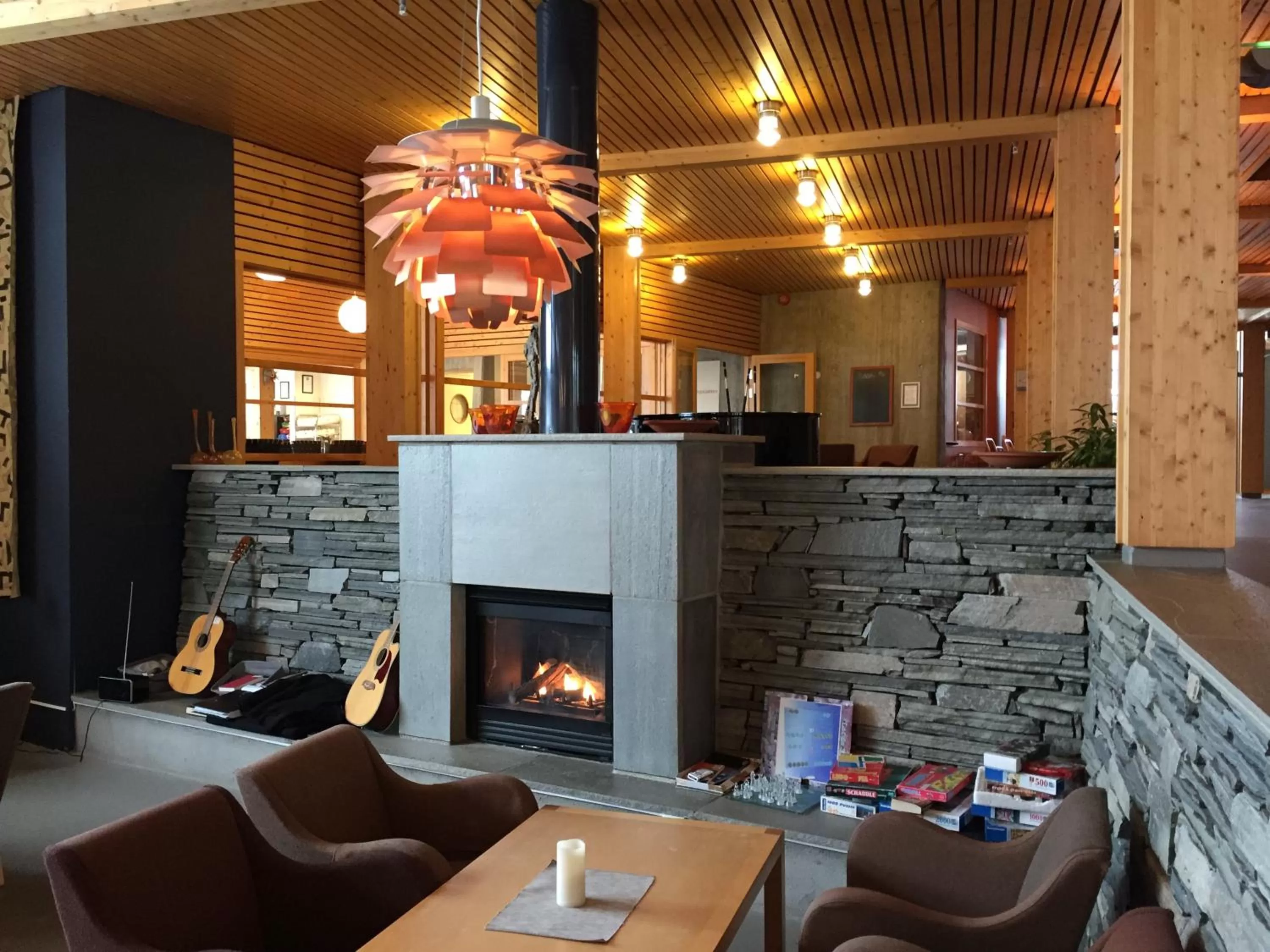 Lobby or reception, Restaurant/Places to Eat in Unicare Røros Gjesteovernatting