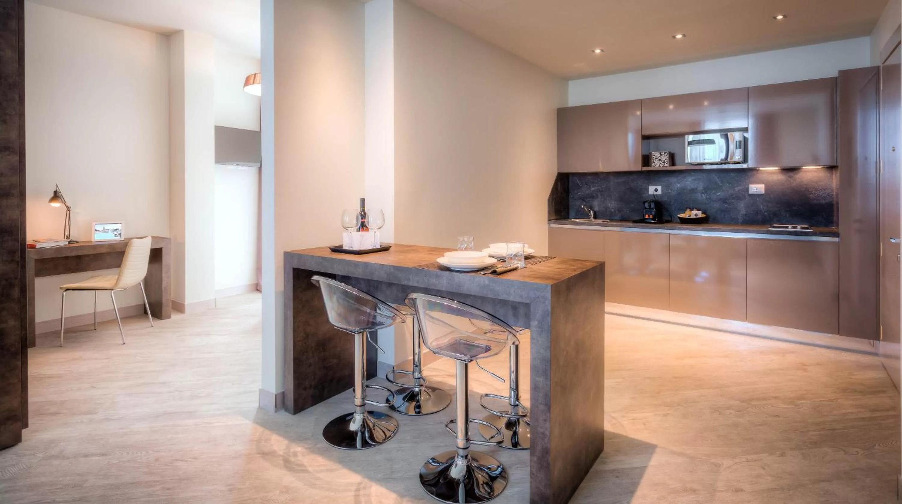 Kitchen or kitchenette in Forte16 View & SPA