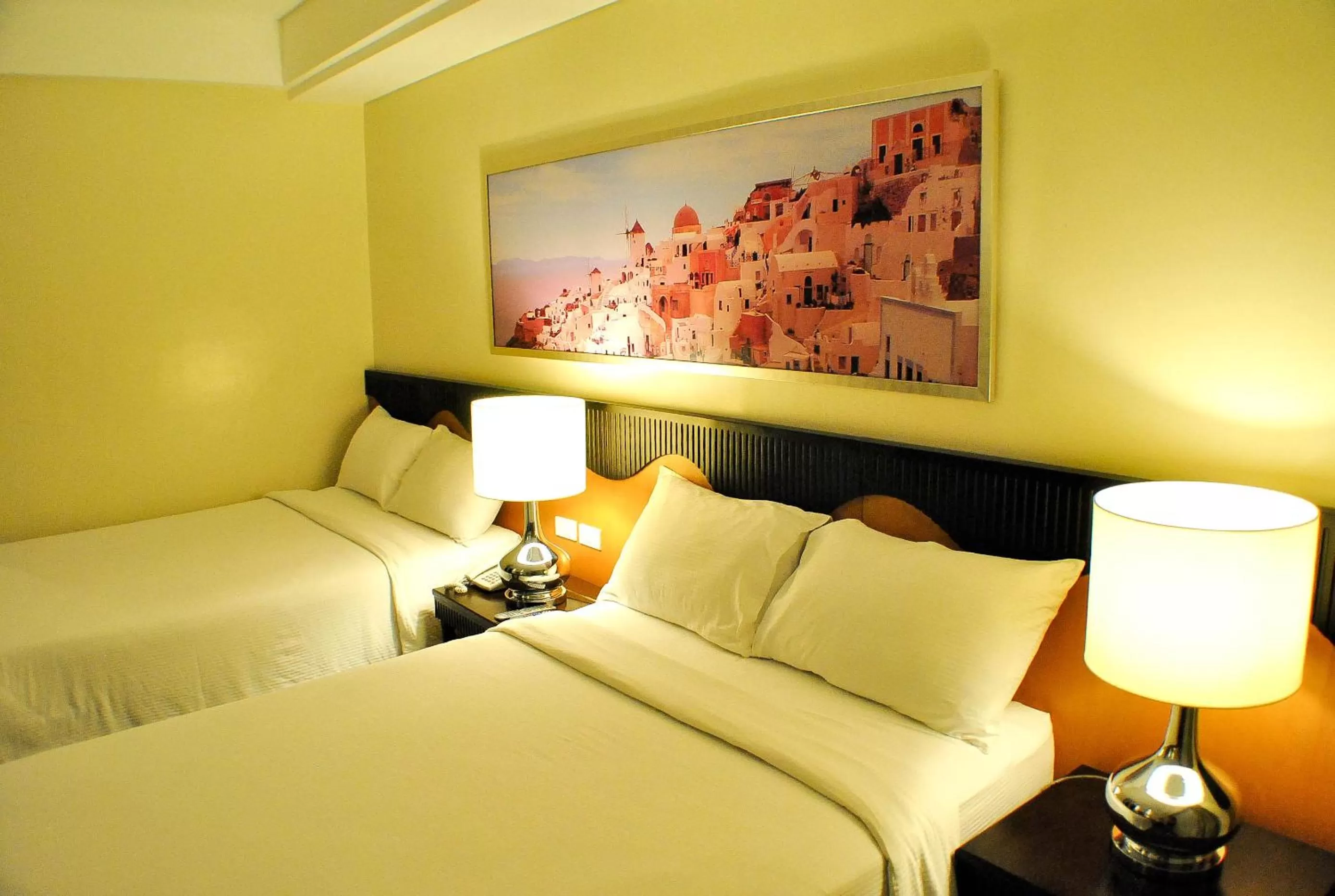 Decorative detail, Bed in Hotel Elizabeth Cebu