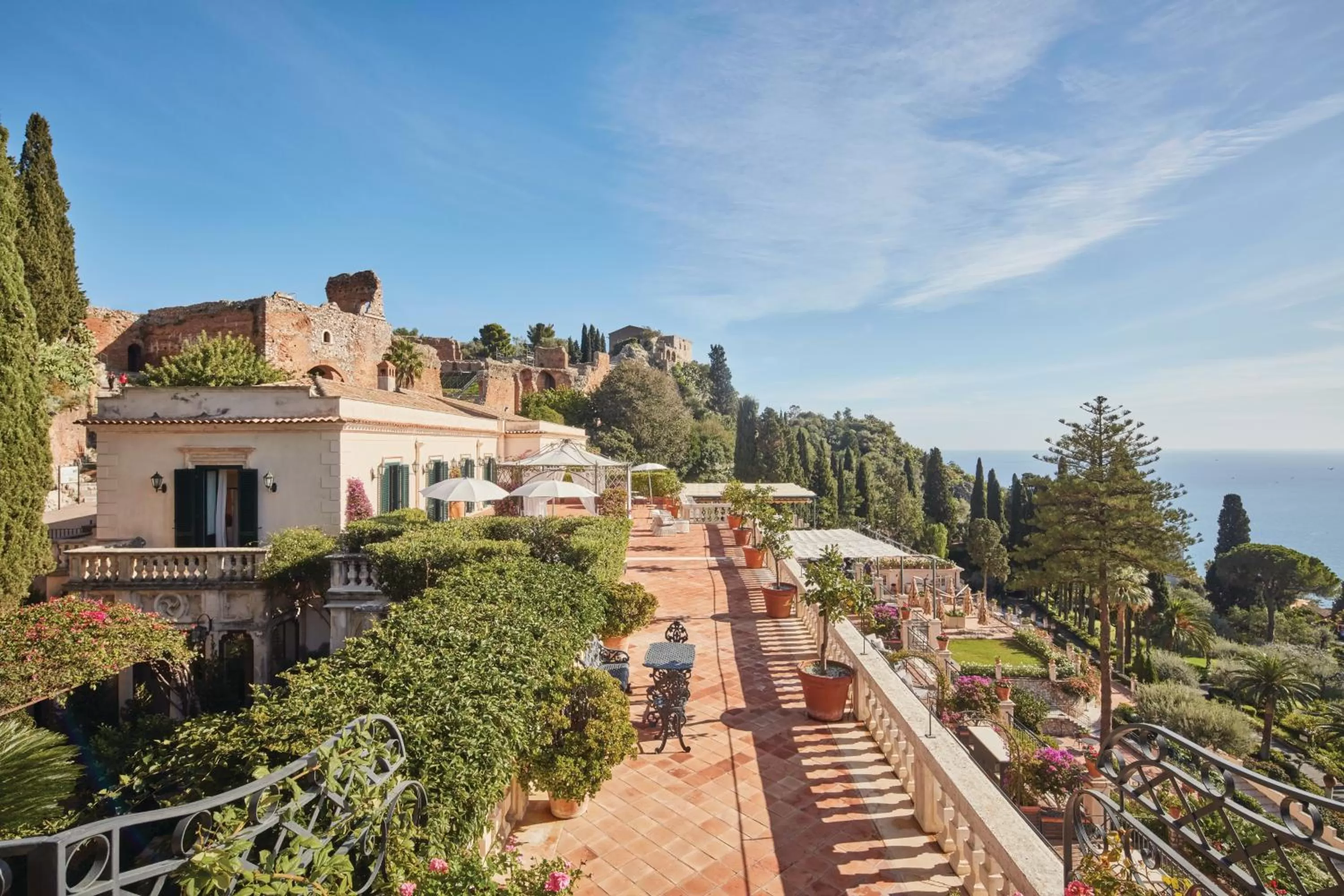 Balcony/Terrace in Grand Hotel Timeo, A Belmond Hotel, Taormina