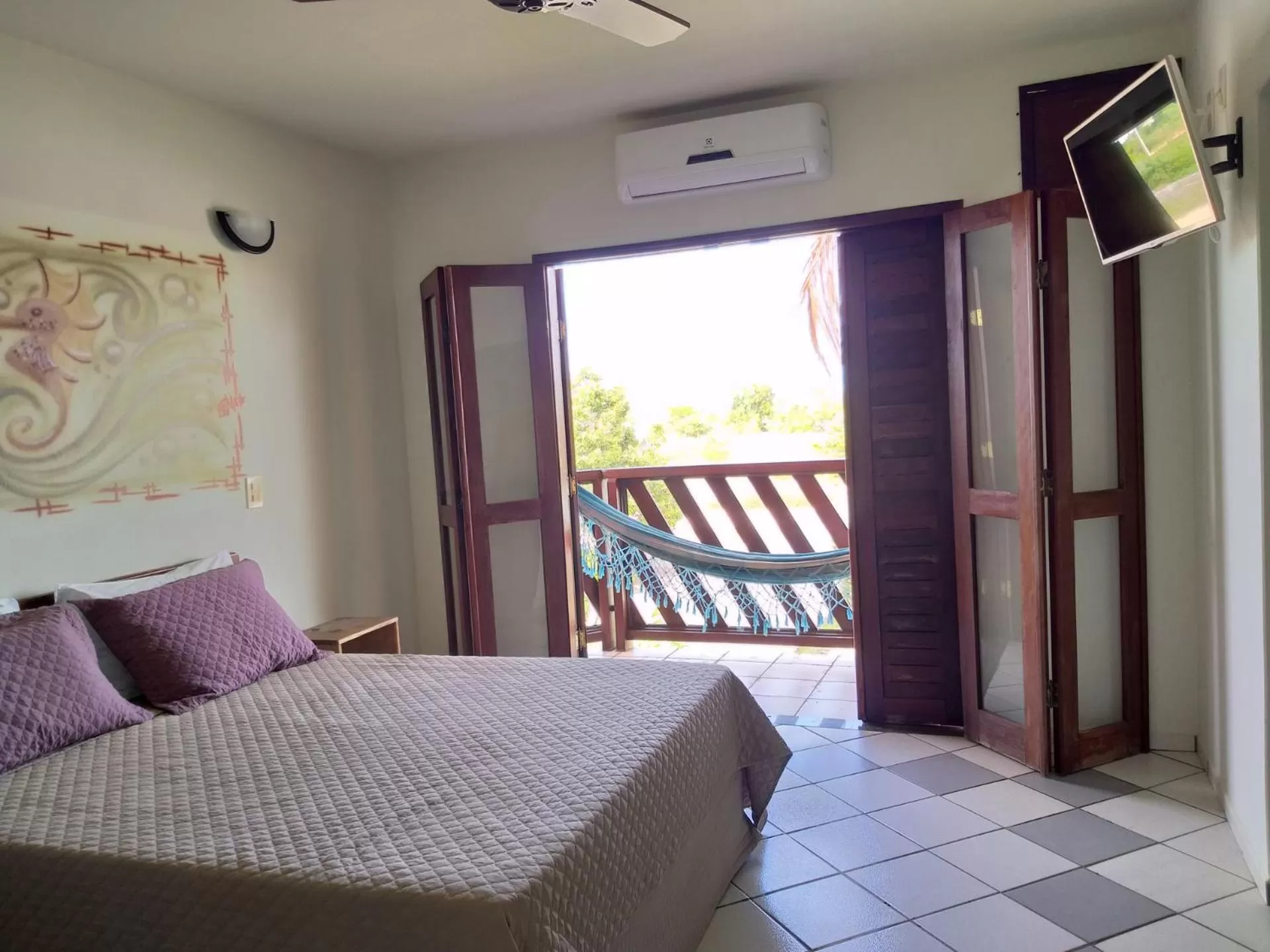 Bedroom, Bed in Pousada Coral de Fogo