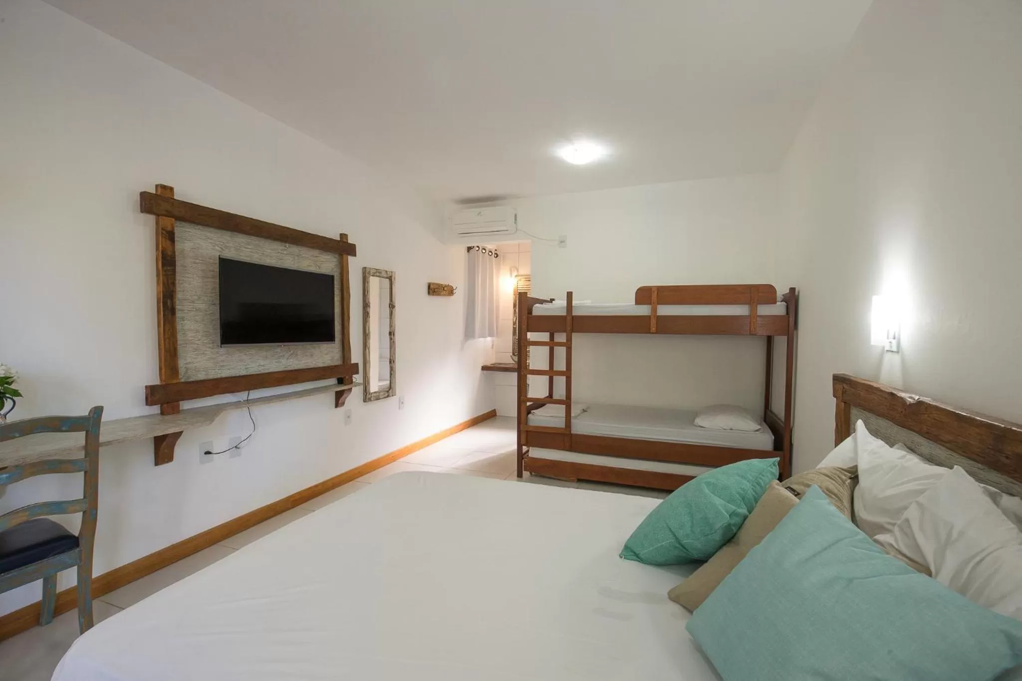 Bed in Hotel Chácara das Flores