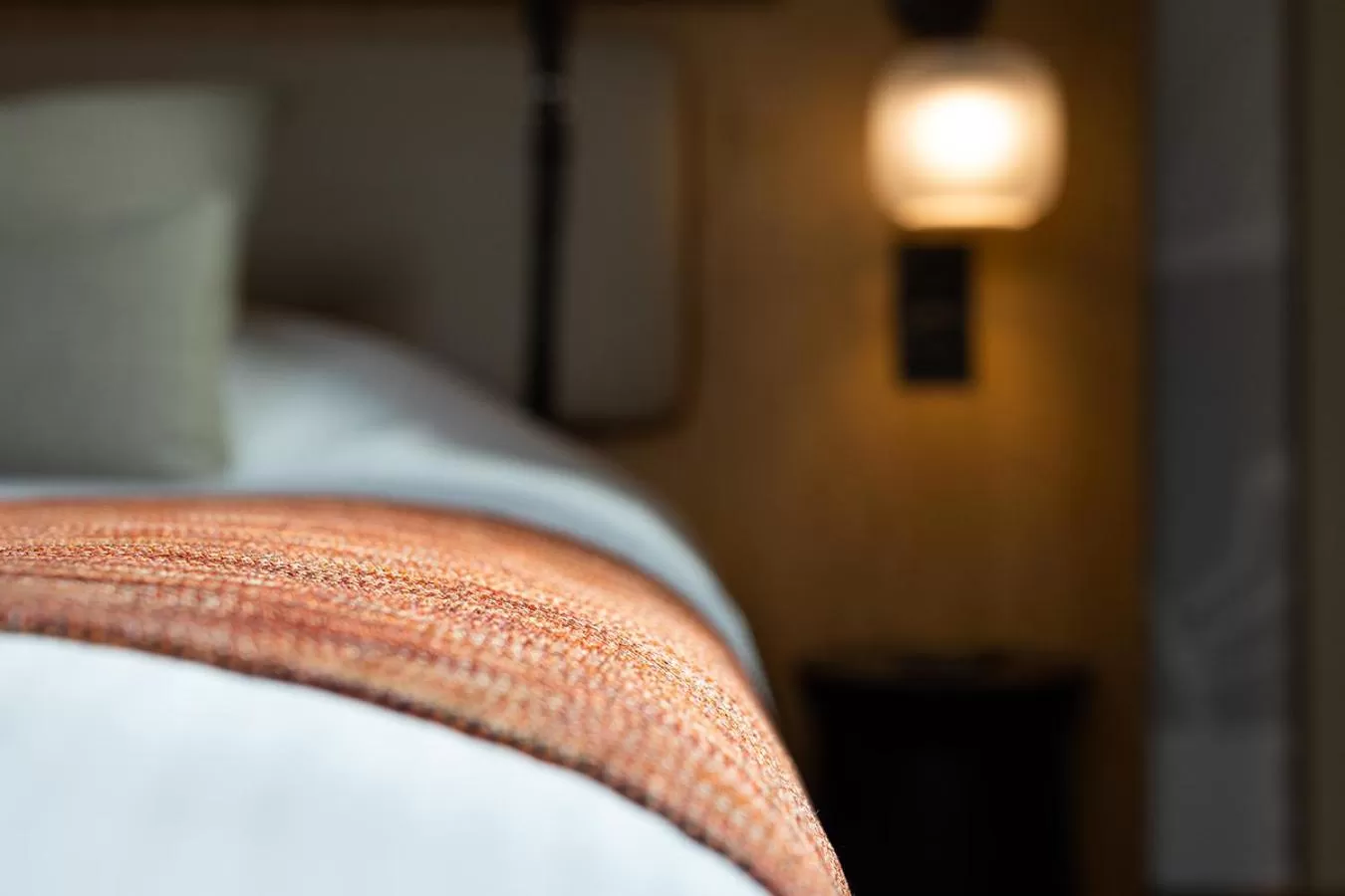 Decorative detail, Bed in Hotel La Diligence