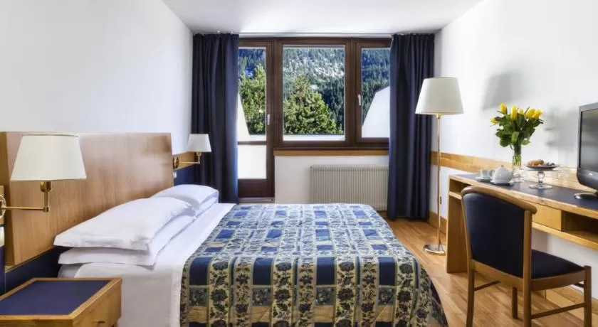 Bedroom, Bed in Hotel Club Regina E Fassa