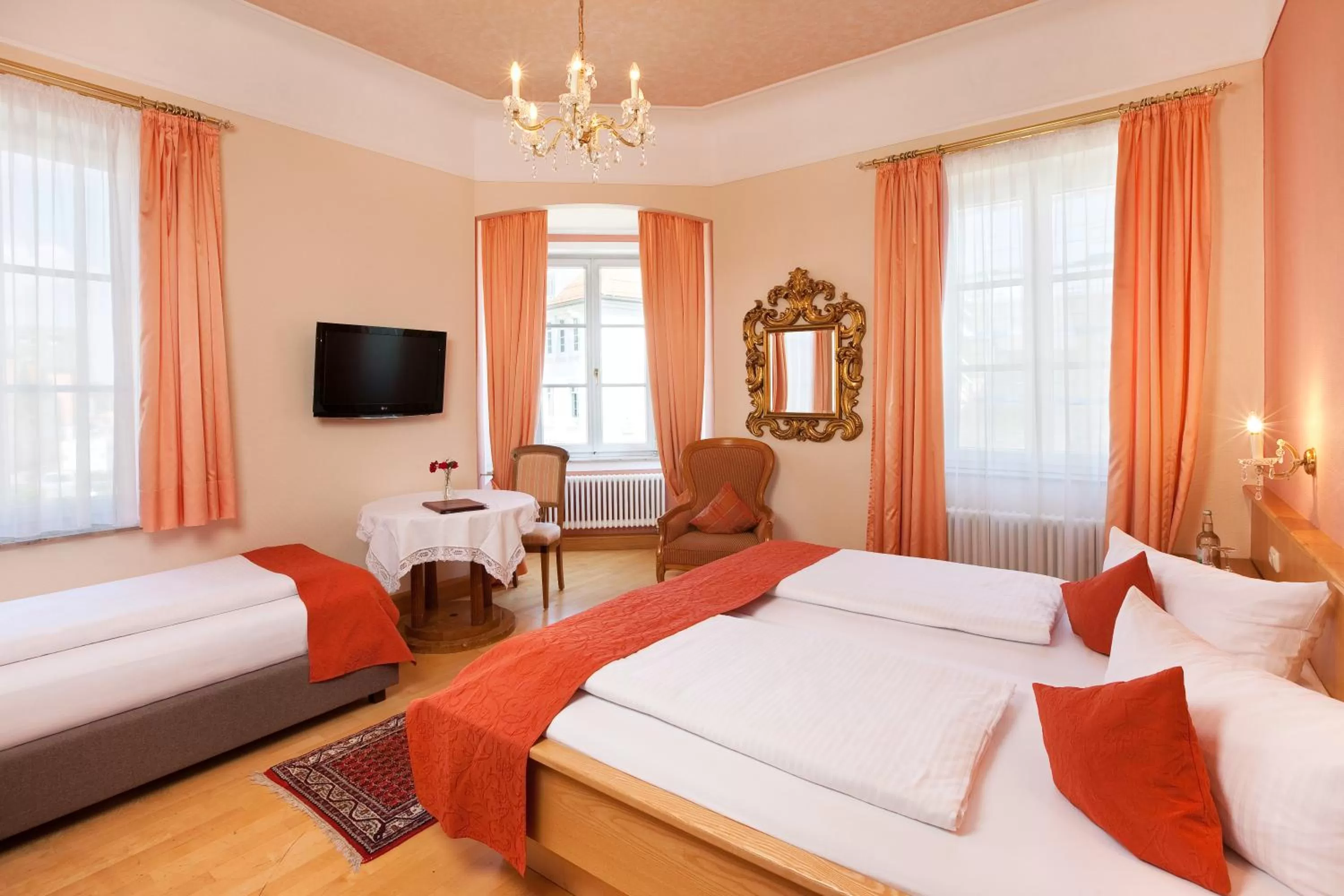 Photo of the whole room, Bed in Hotel Hirsch