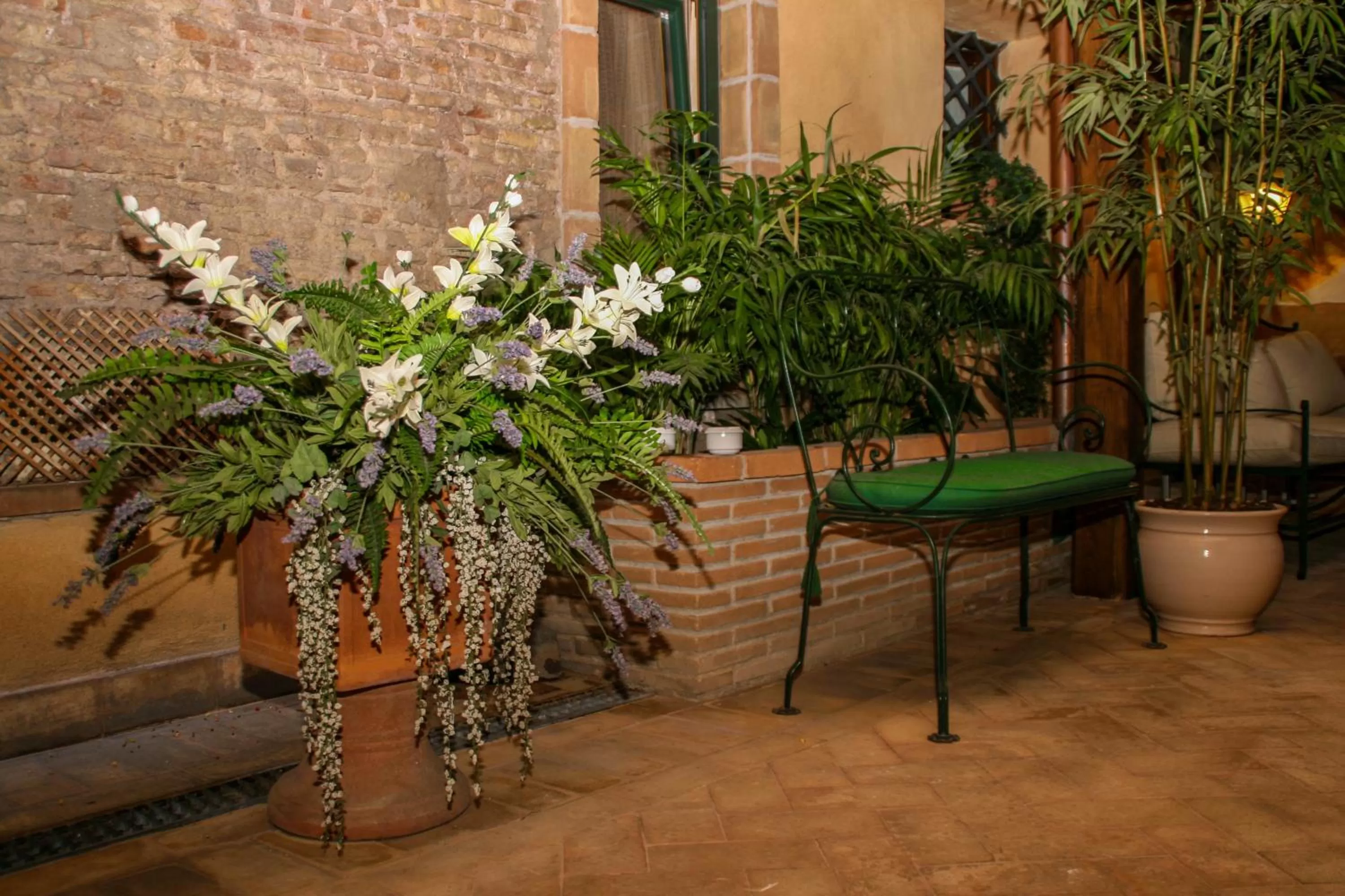 Patio in Residenza San Calisto