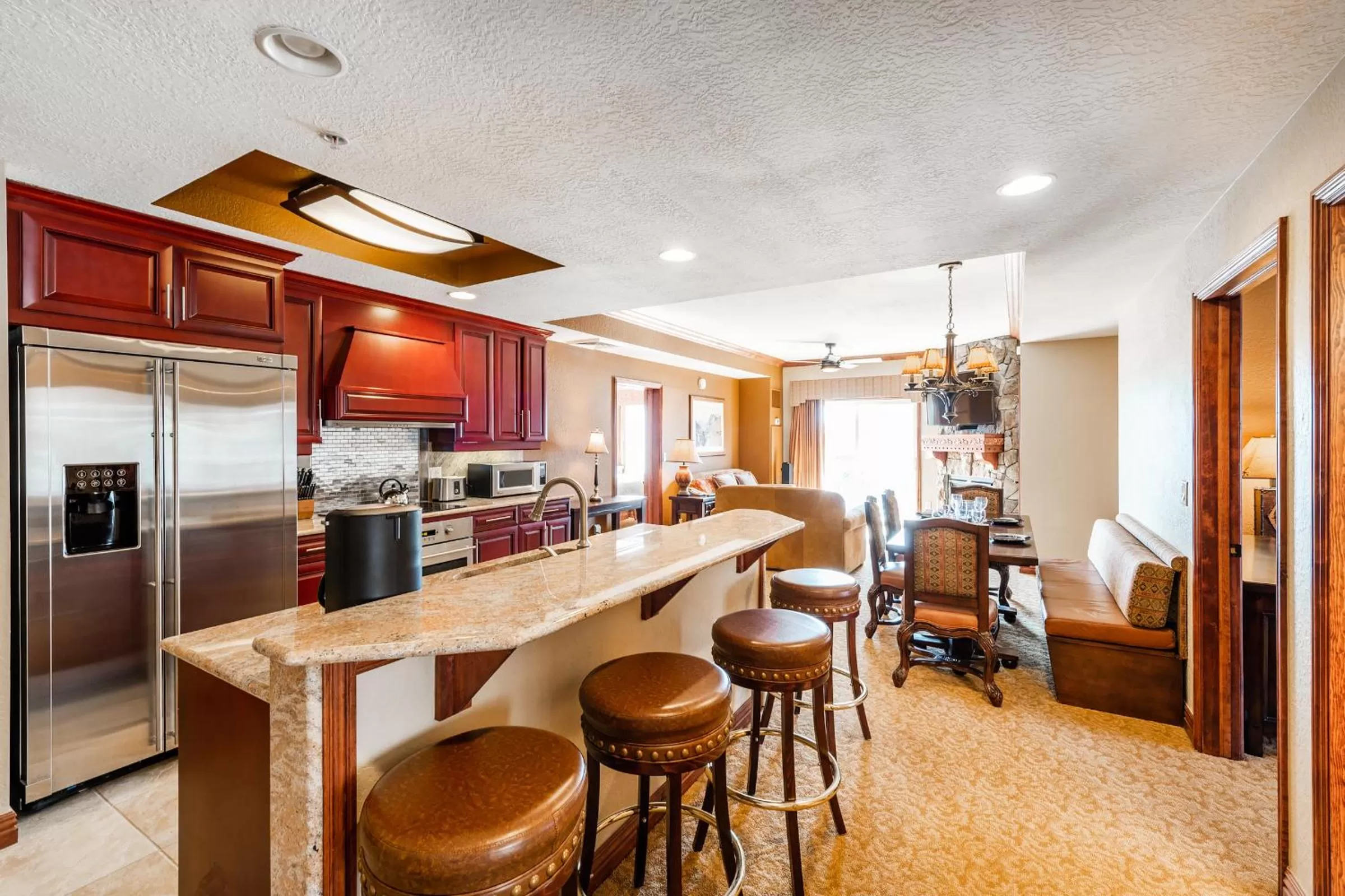 Dining area in Condos at Canyons Resort by White Pines