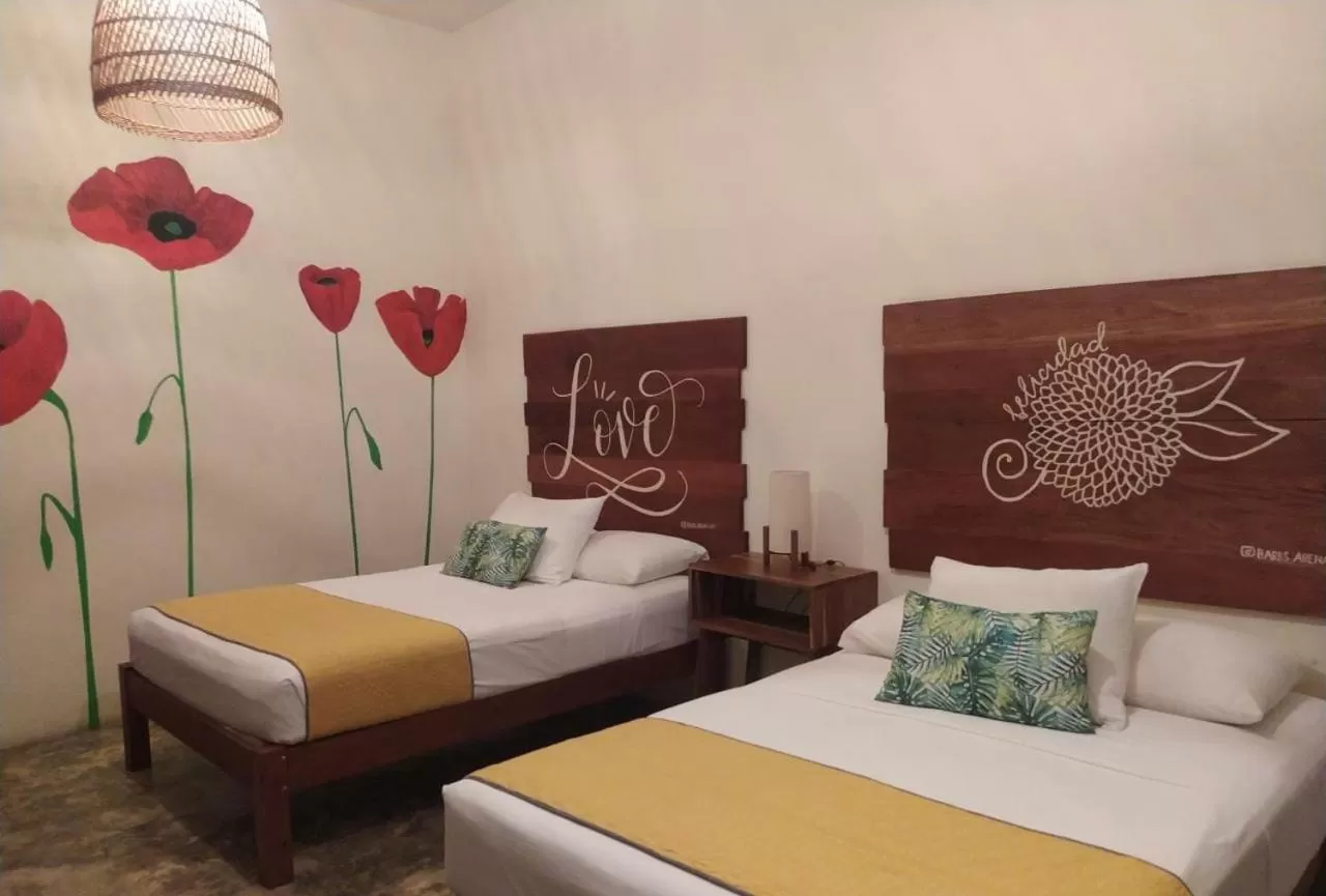 Bed in Hotel Sur Bacalar