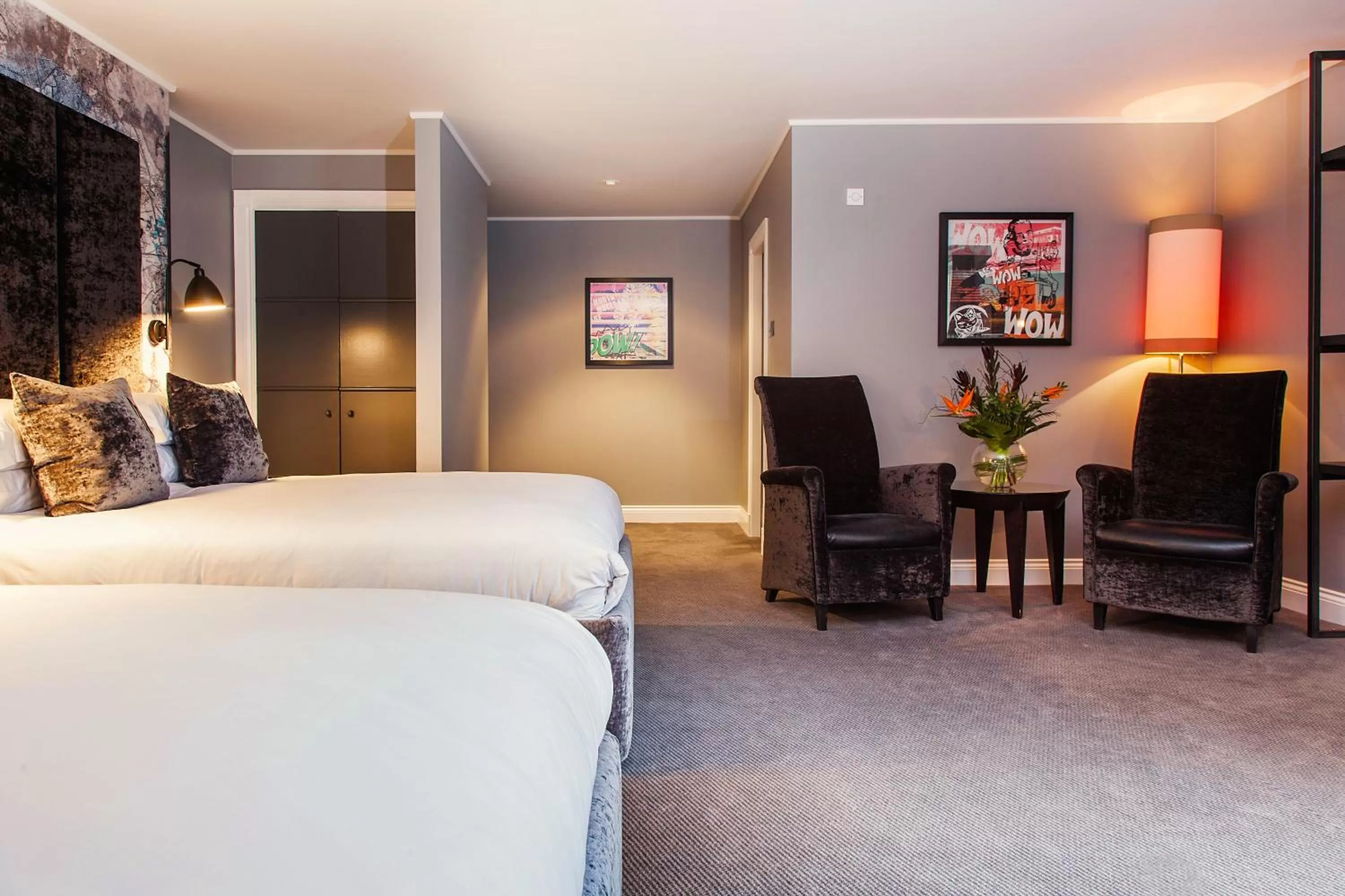 Bedroom, Bed in Malmaison Edinburgh