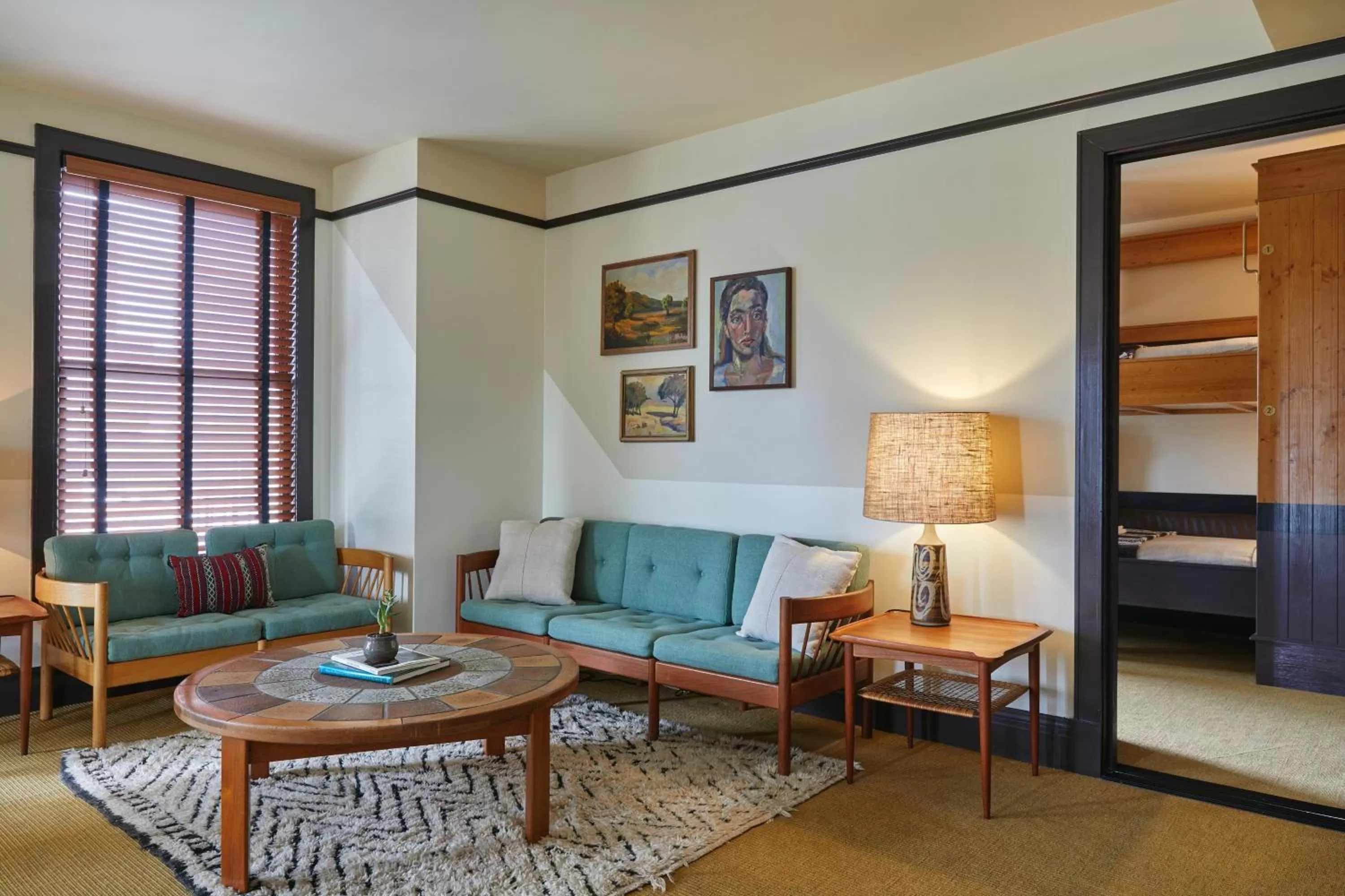 Seating area in Freehand Los Angeles