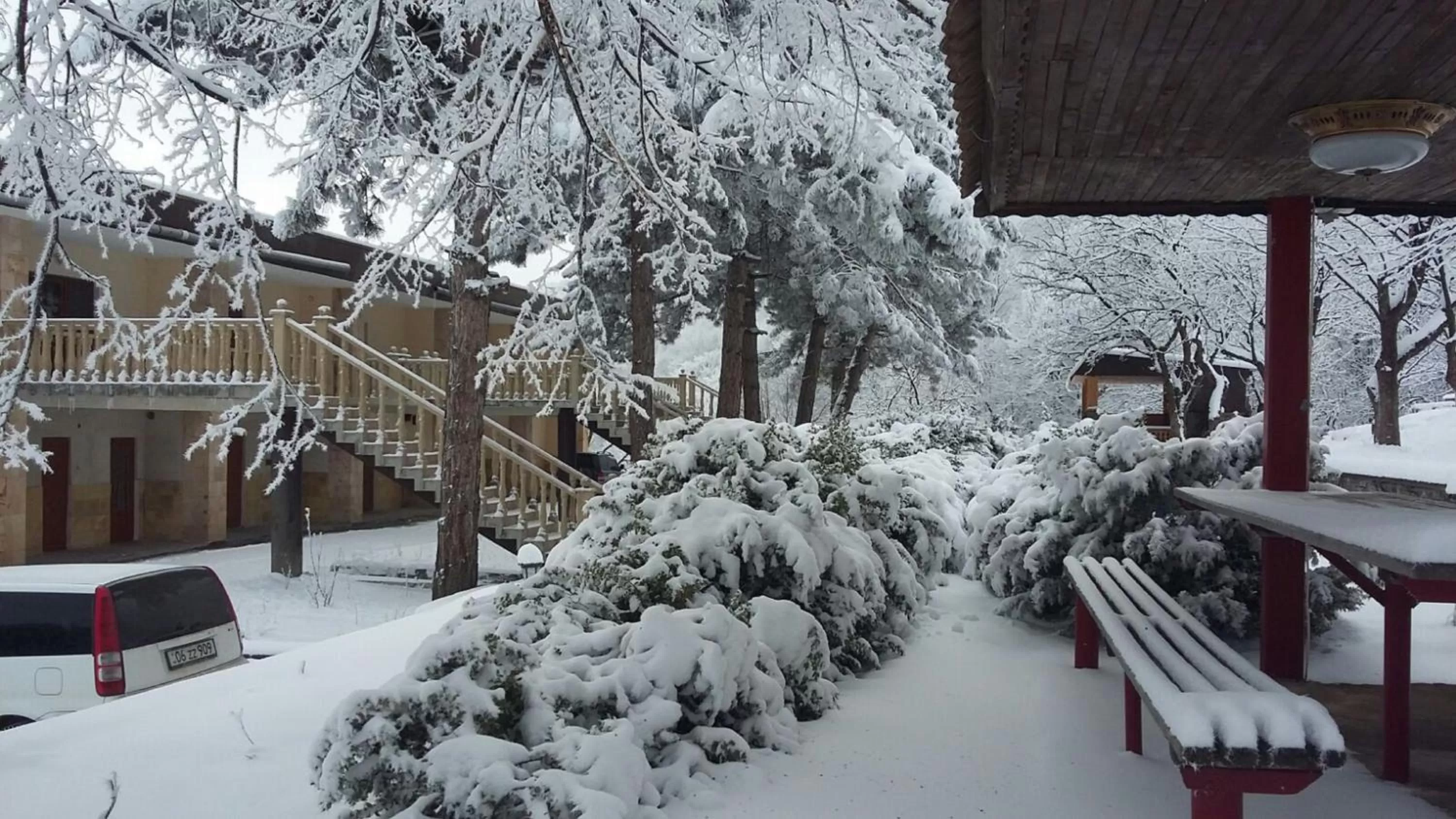 Garden, Winter in Odzun Hotel