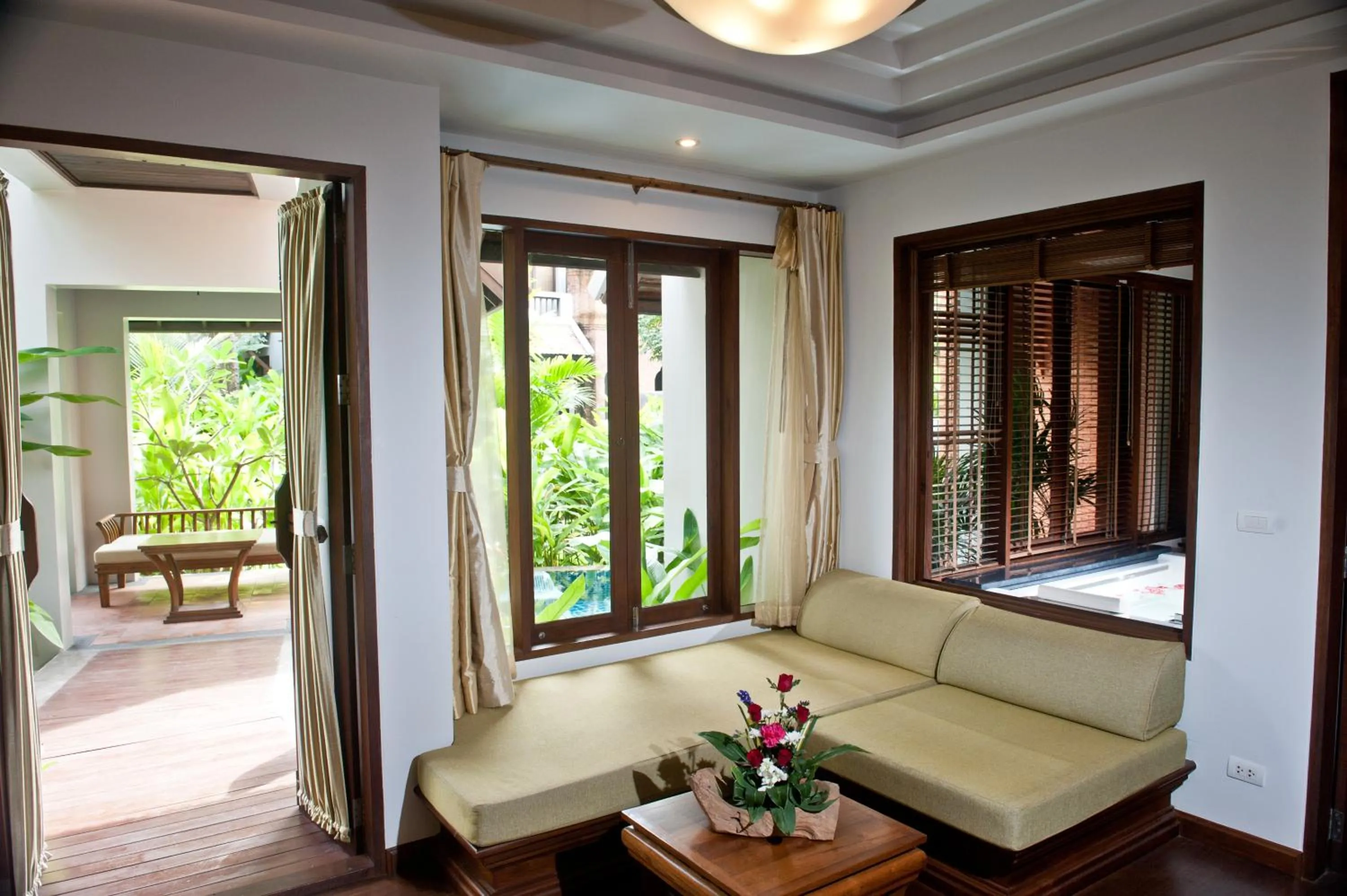 Seating area in Royal Muang Samui Villas