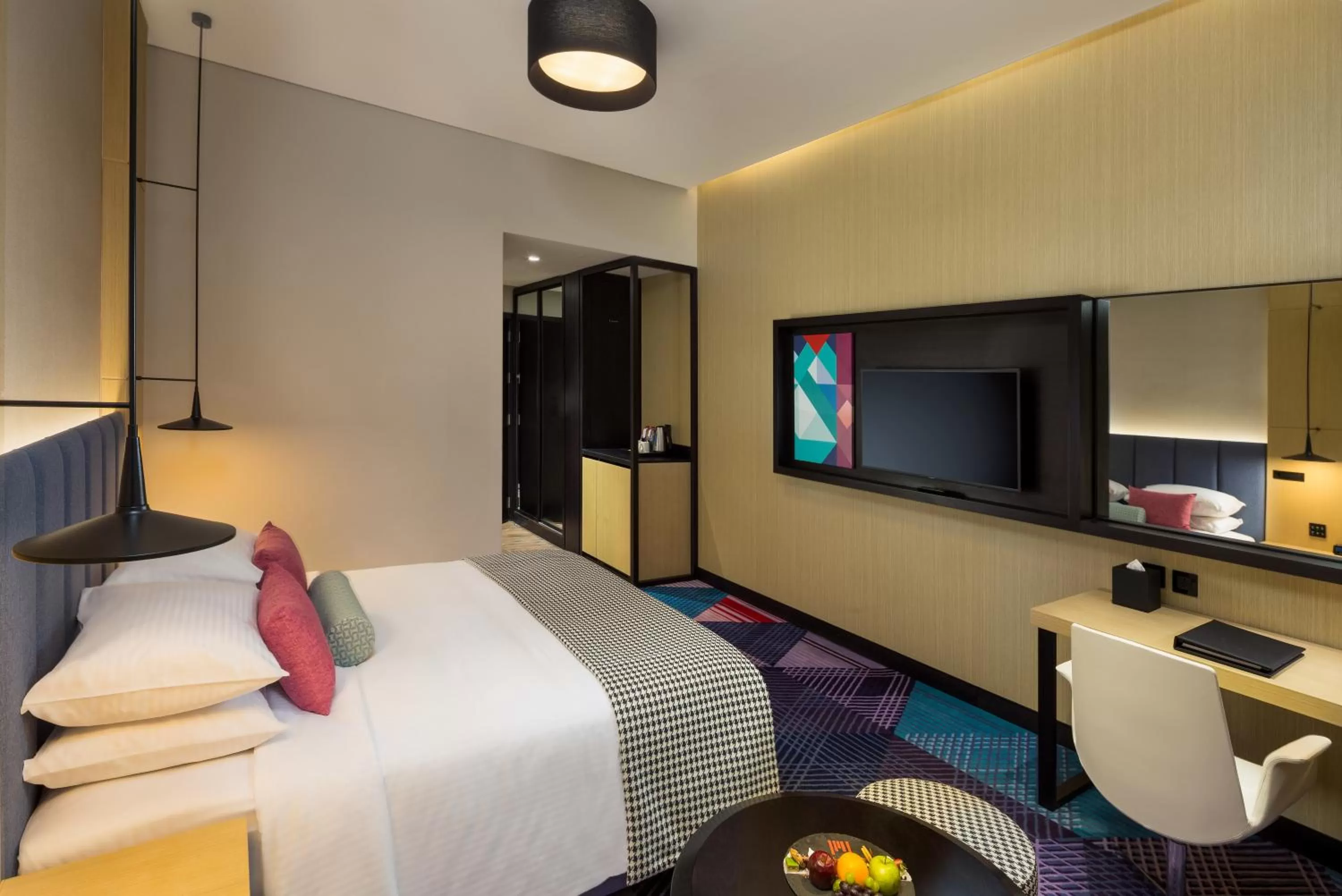 Bedroom, Bed in Millennium Al Barsha