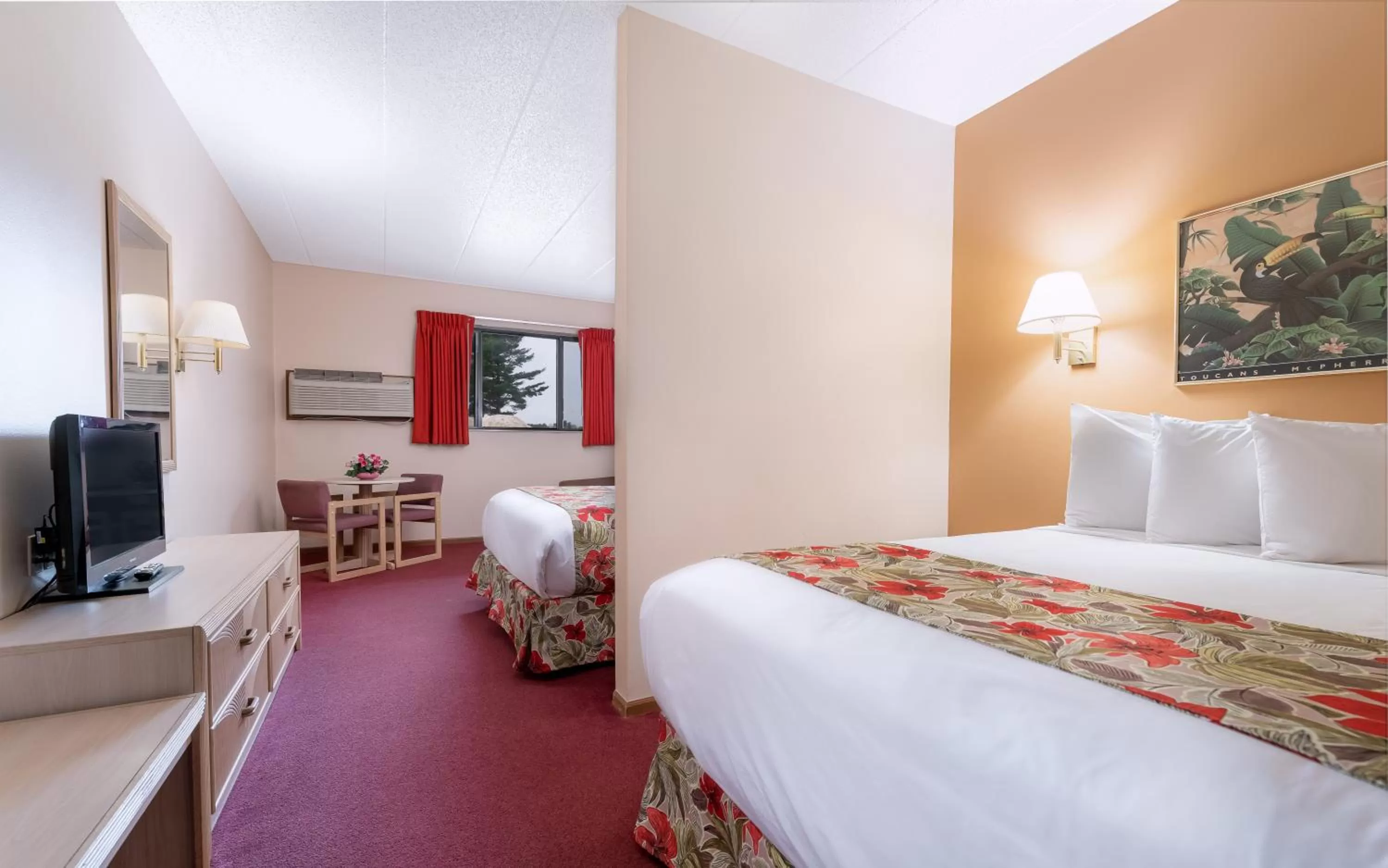 2 Queen and Sofa with Garden View -Free Land Of Natura Waterpark Pass in Aloha Beach Resort