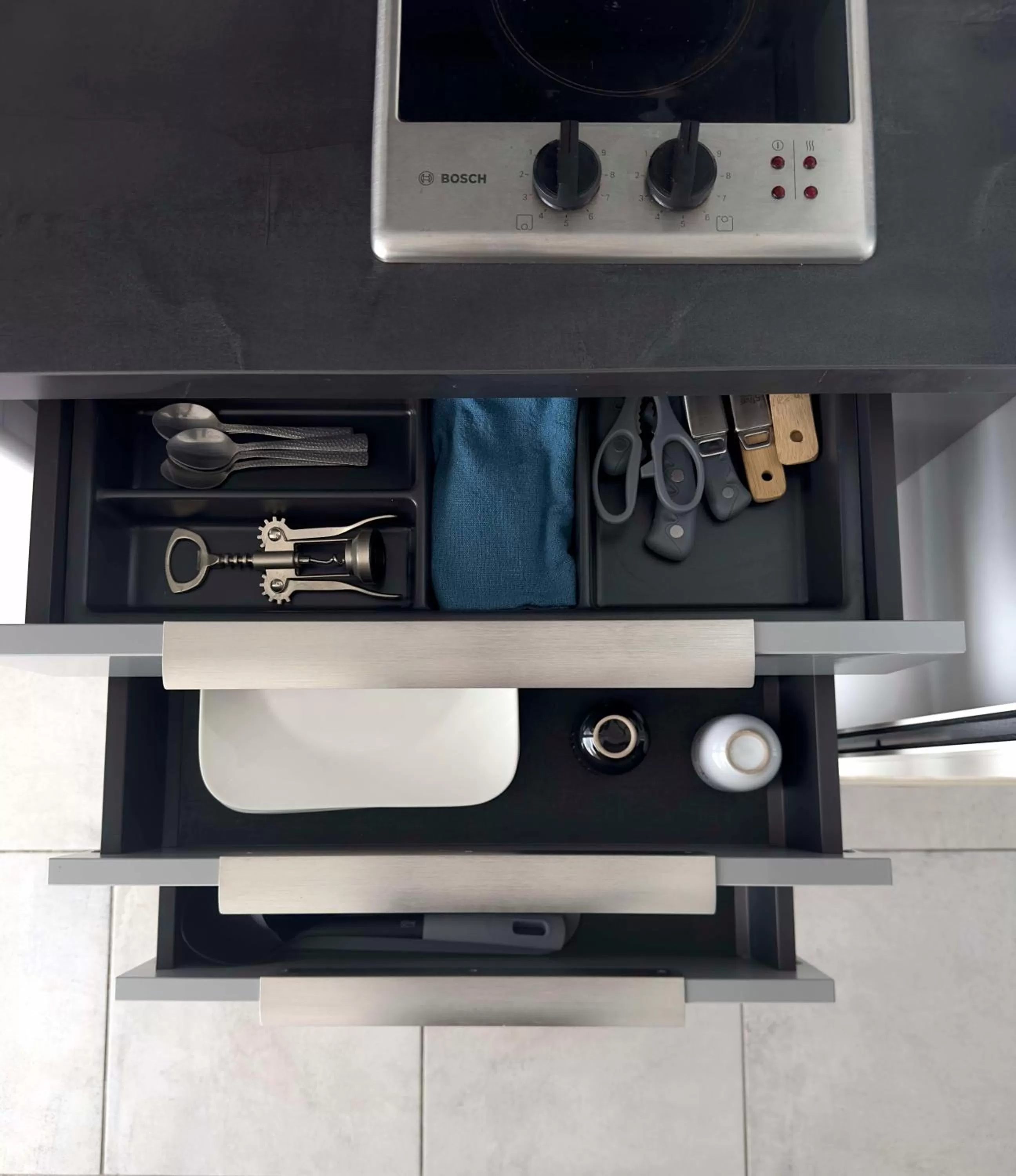 Kitchen or kitchenette, Floor Plan in Résidence Hôtelière Poséidon Caraïbes