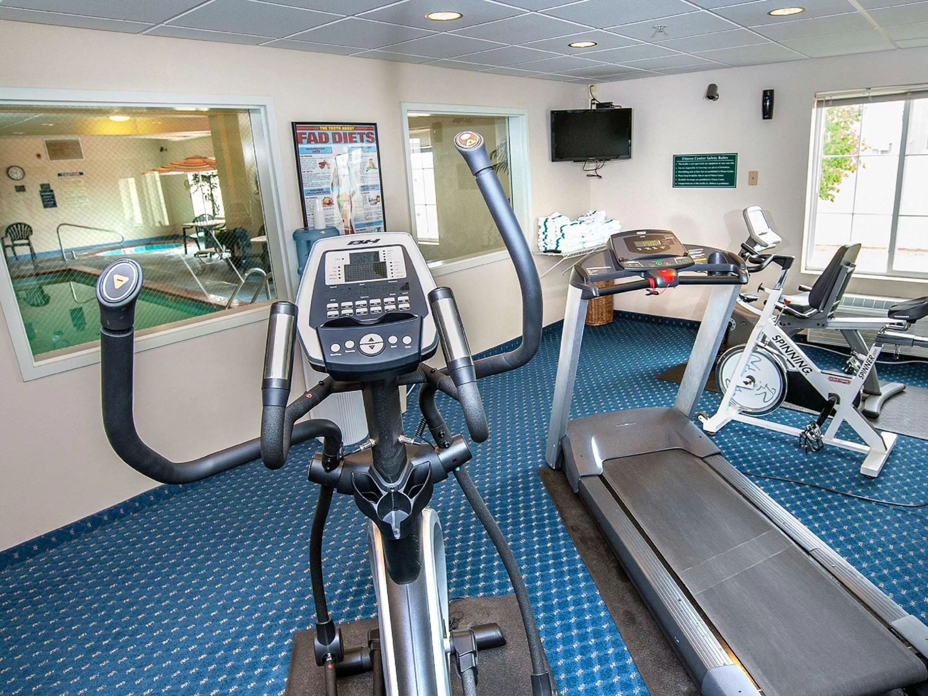 Fitness centre/facilities in SureStay Plus Hotel by Best Western Billings
