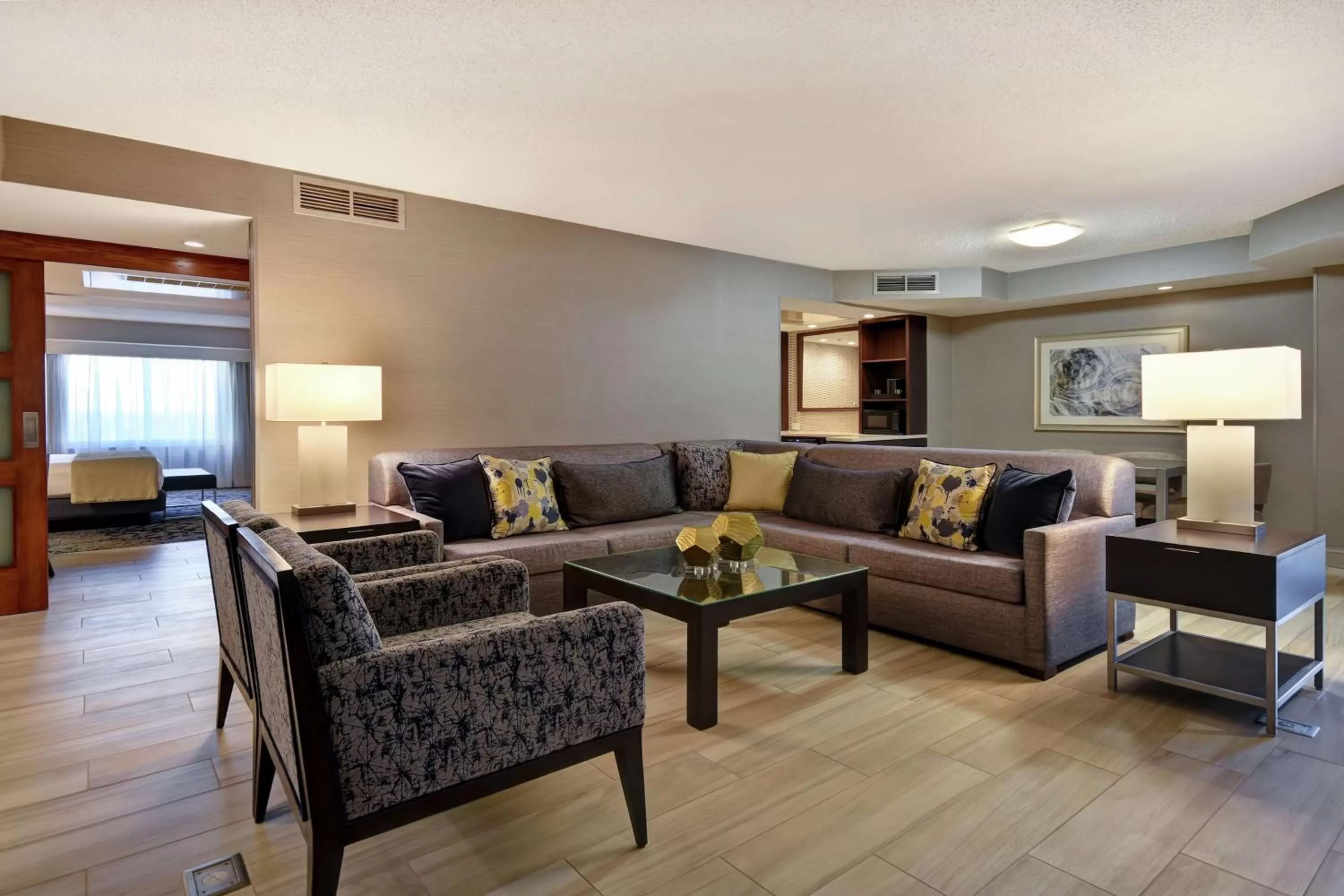 Living room in Embassy Suites by Hilton Raleigh Durham Research Triangle