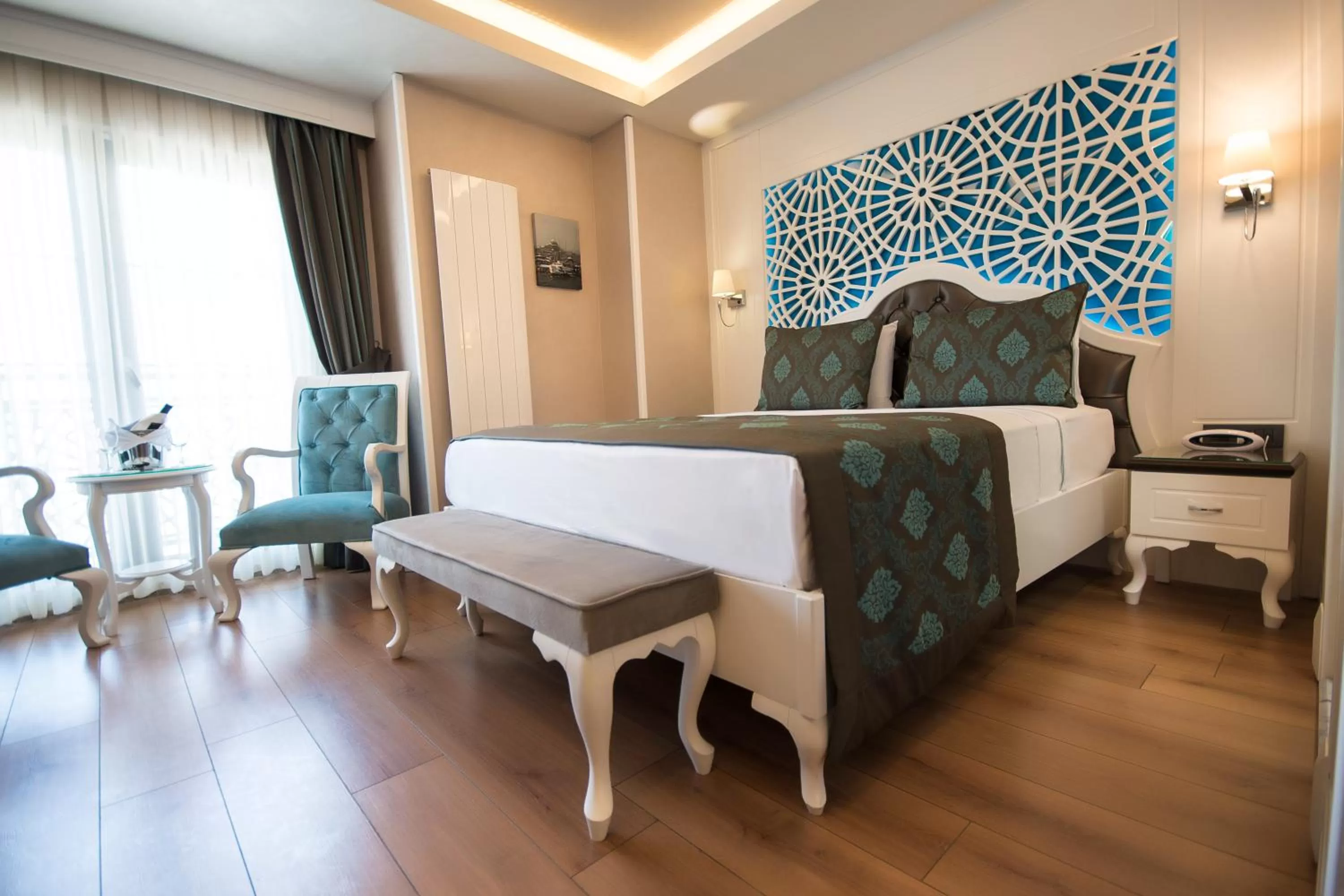 Bed in Antusa Palace Hotel & Spa