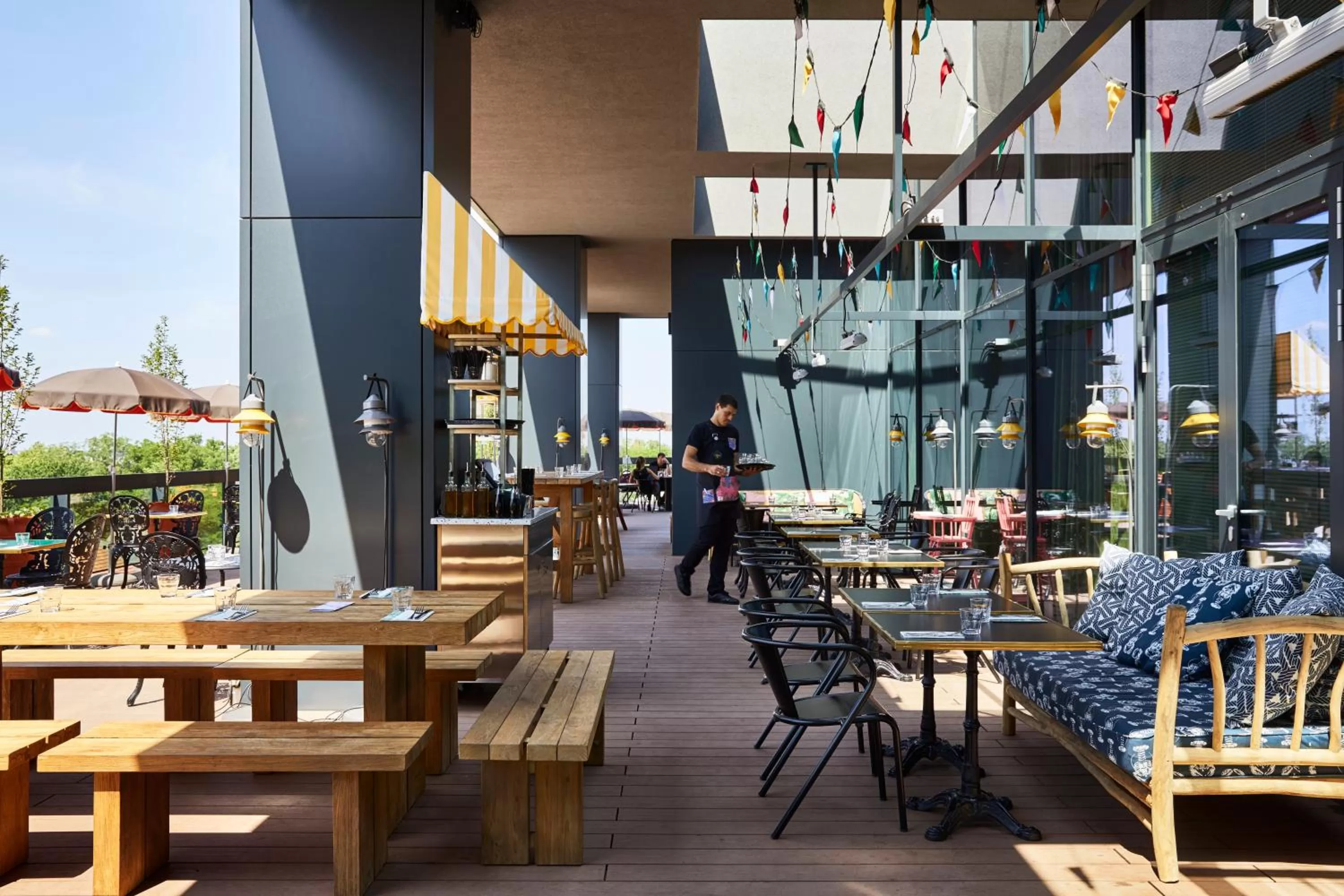 Patio in Mama Shelter Belgrade