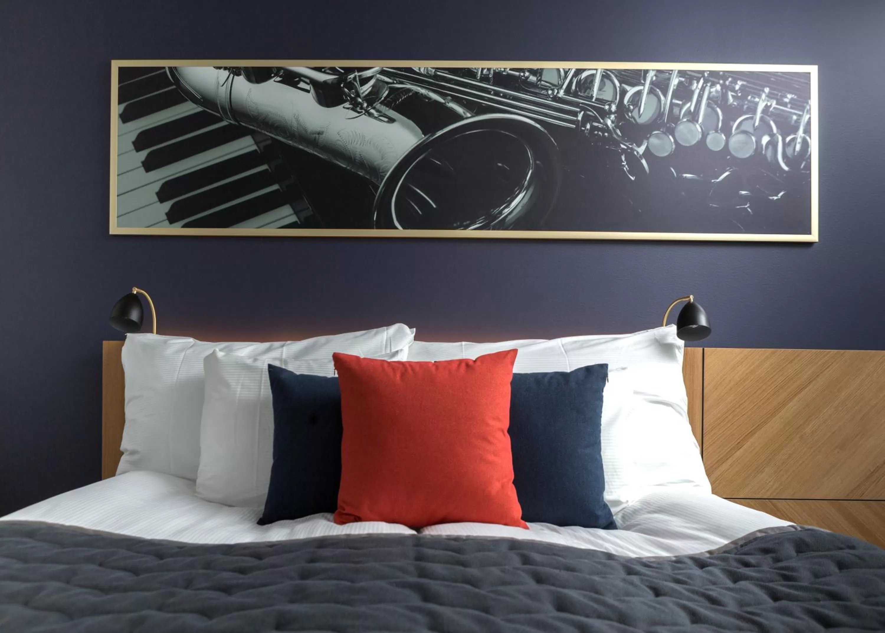 Bed in Clarion Hotel Malmö Live