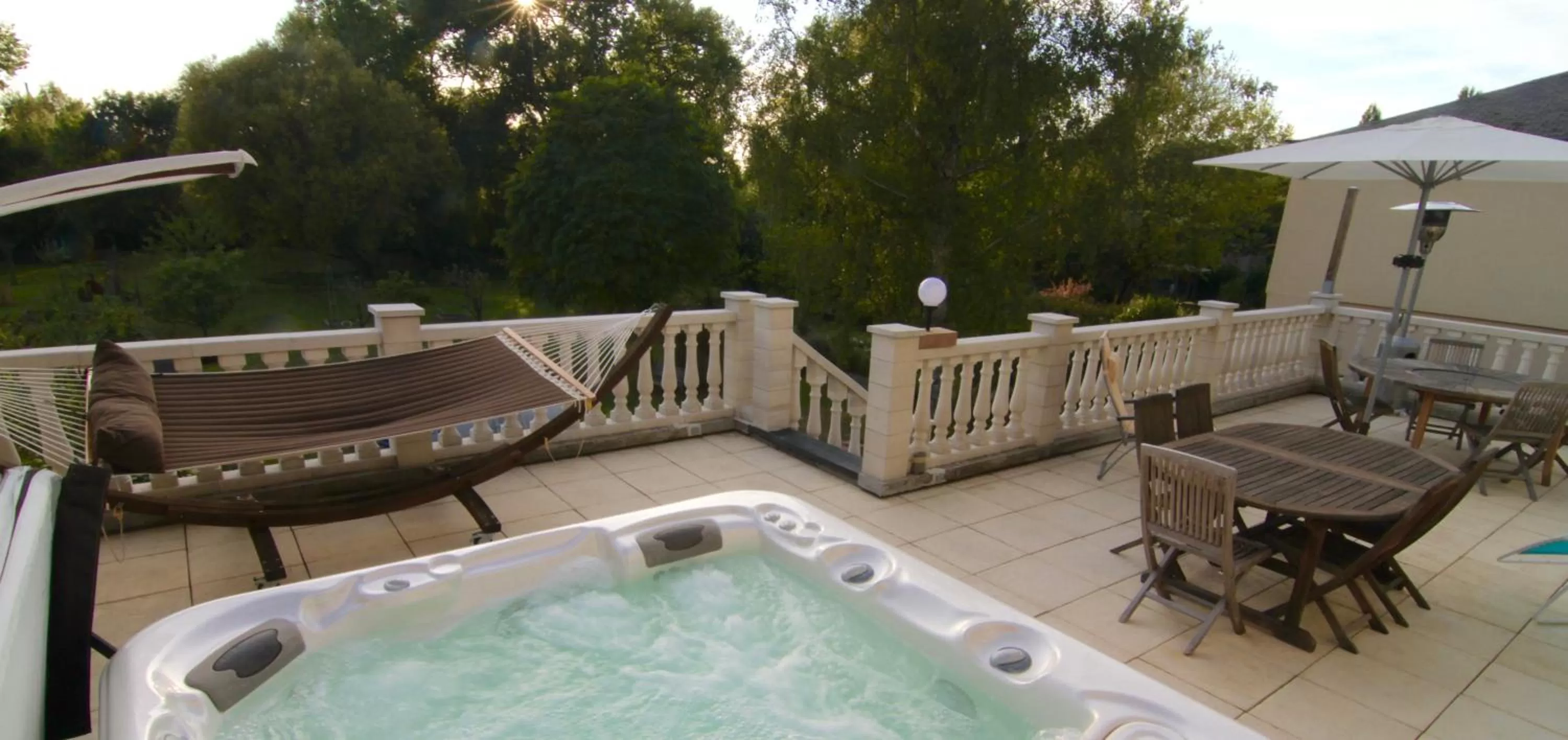 Patio in La Lambertine & Spa