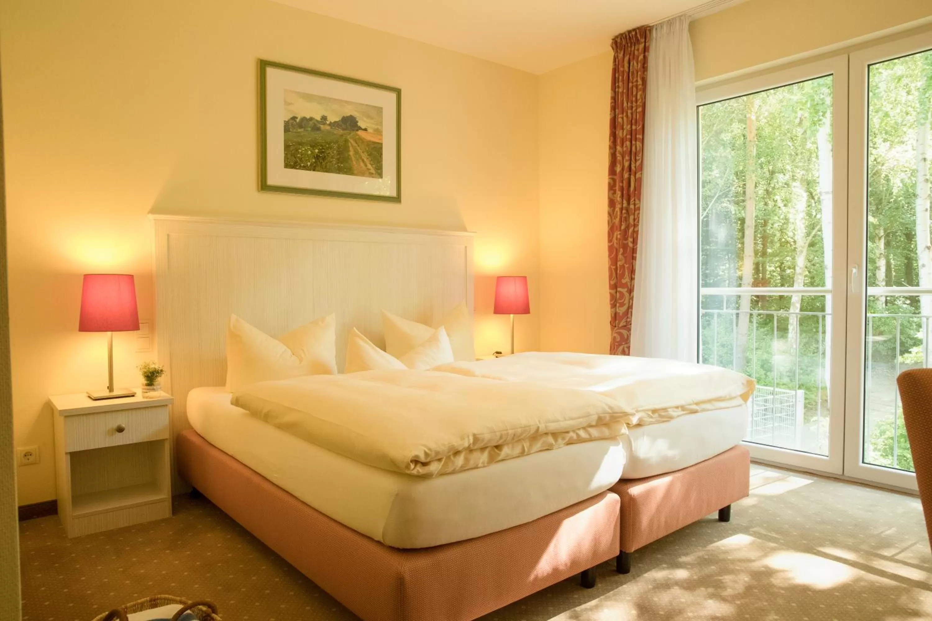 Bedroom, Bed in Strandhaus am Inselsee