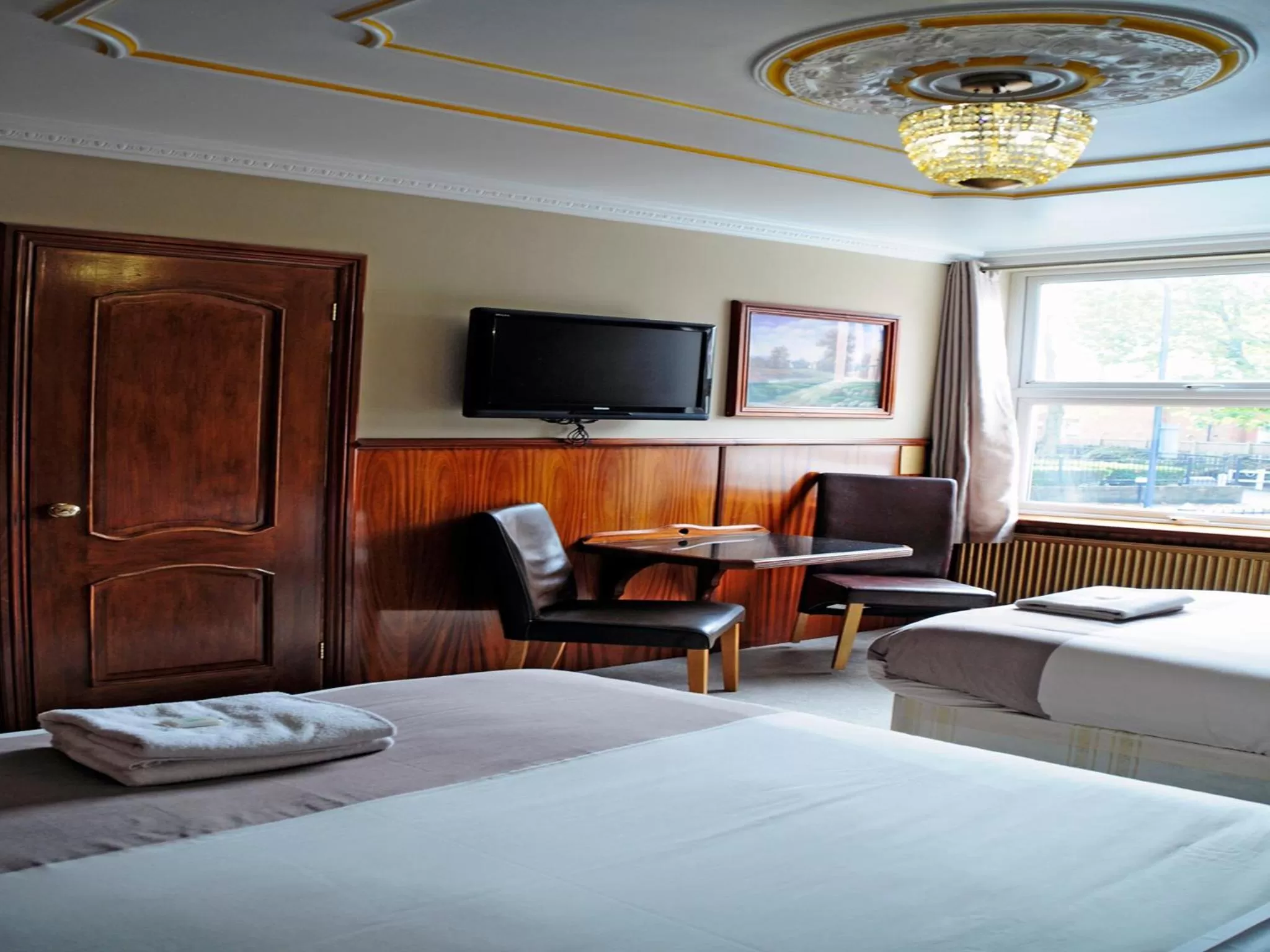 Decorative detail, Bed in Cricklewood Lodge Hotel