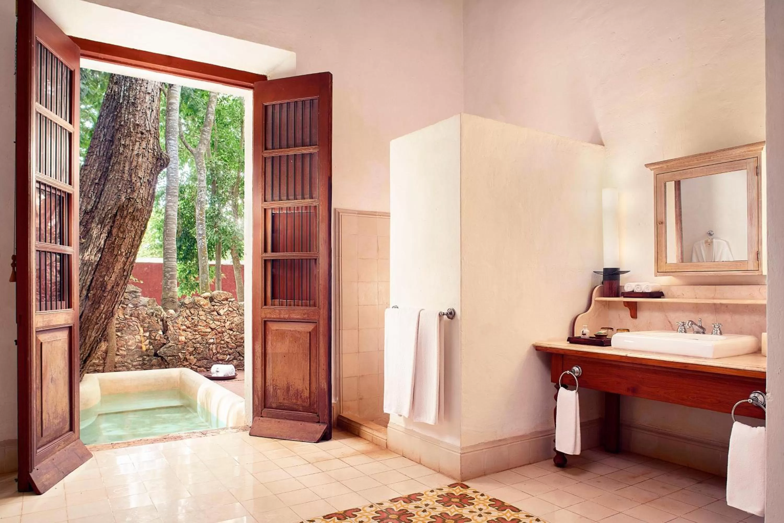 Bathroom in Hacienda Temozon Sur
