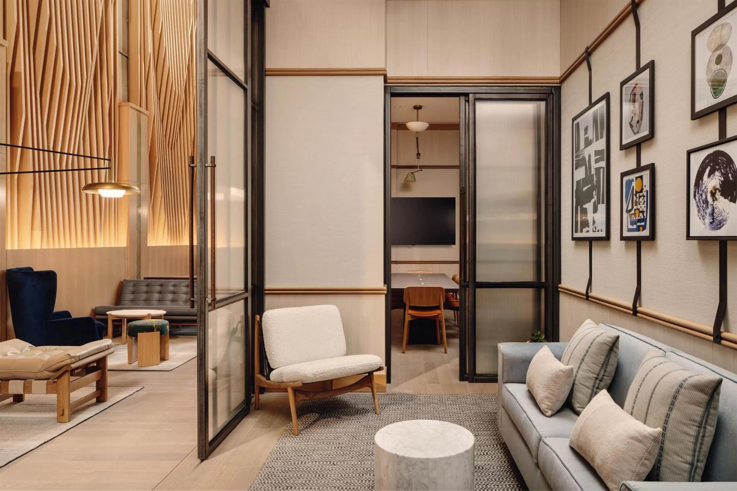 Seating area in Arlo Midtown