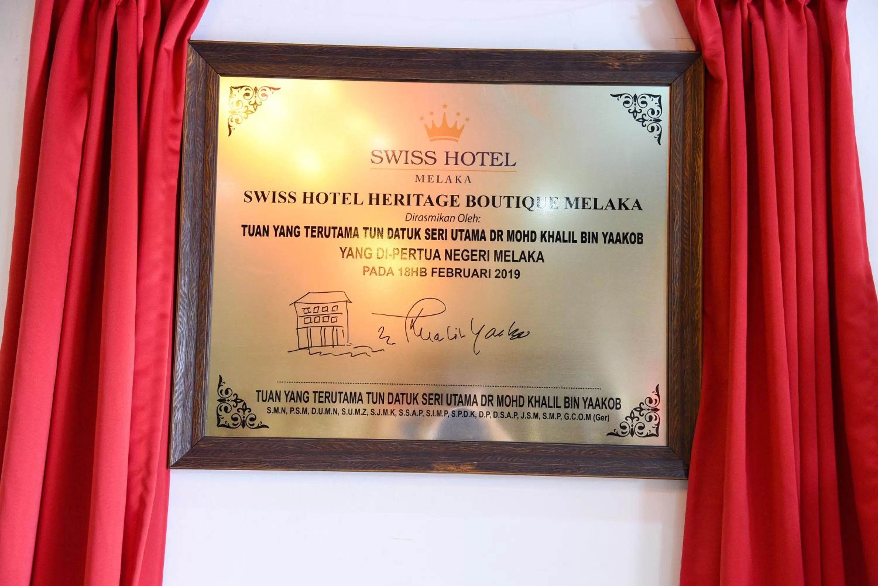 Property logo or sign in Swiss Hotel Heritage Boutique Melaka