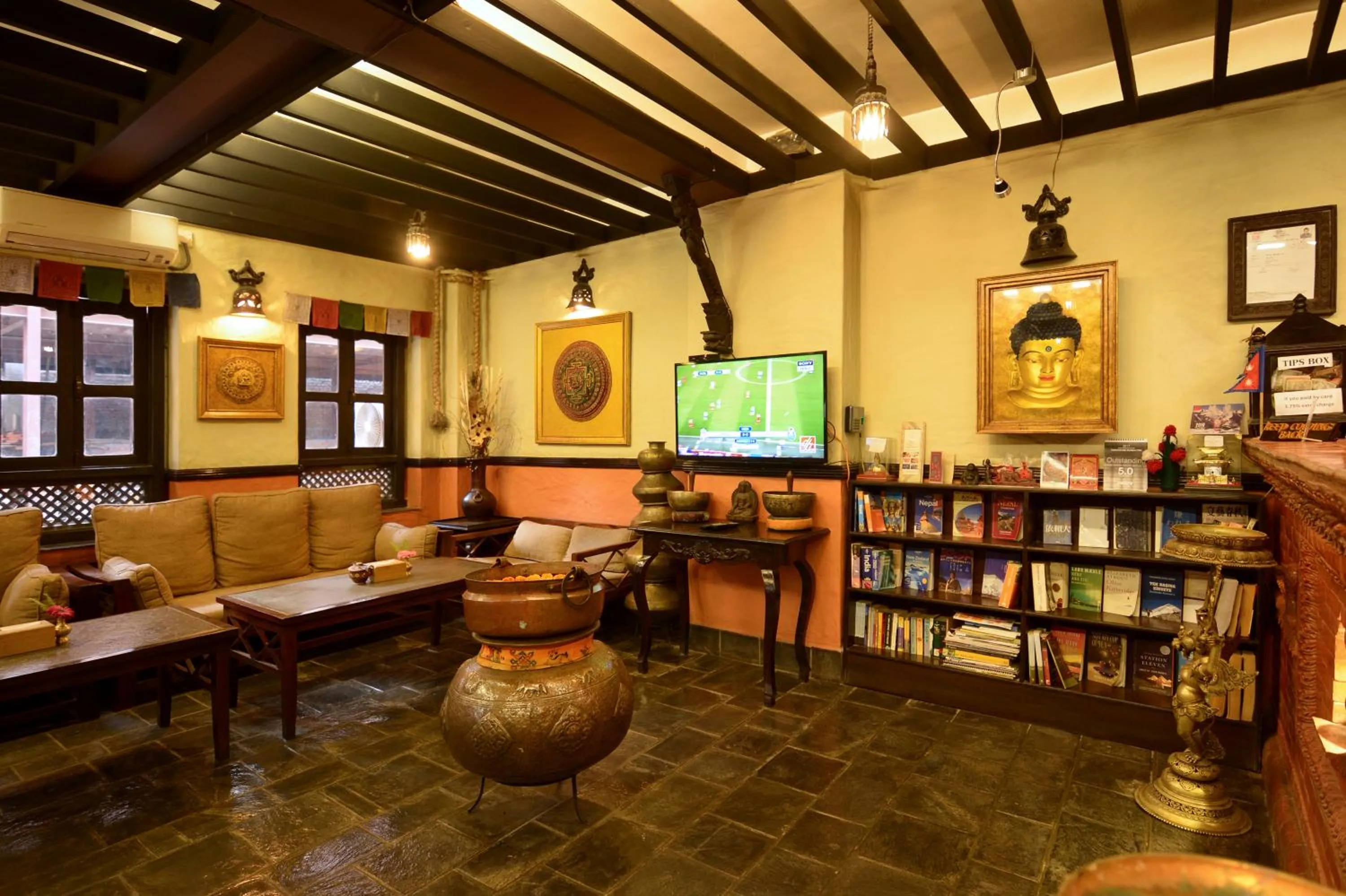 Library in Kasthamandap Boutique Hotel
