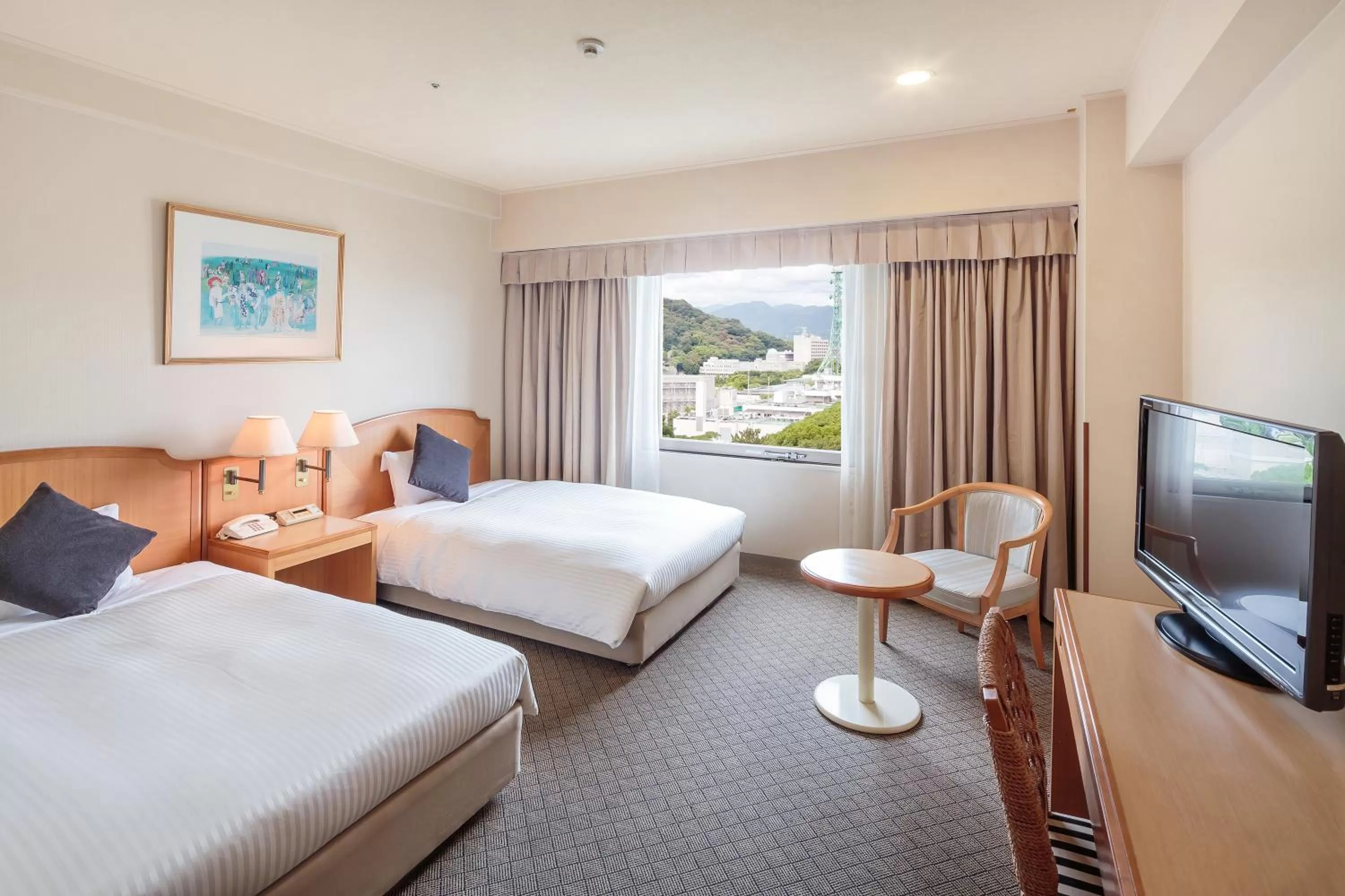 Photo of the whole room, Bed in HOTEL MYSTAYS Matsuyama