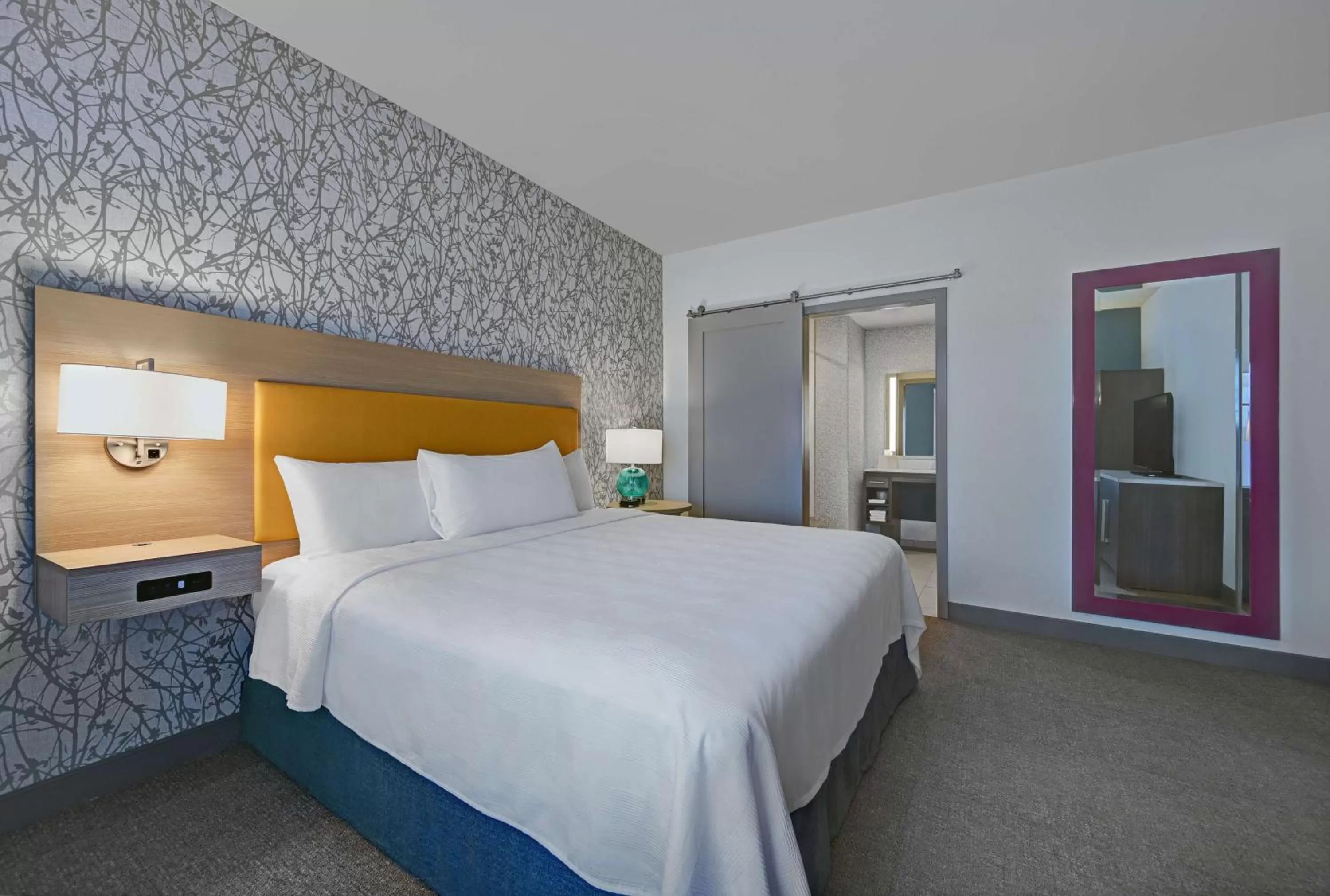 Bed in Home2 Suites By Hilton Tracy, Ca