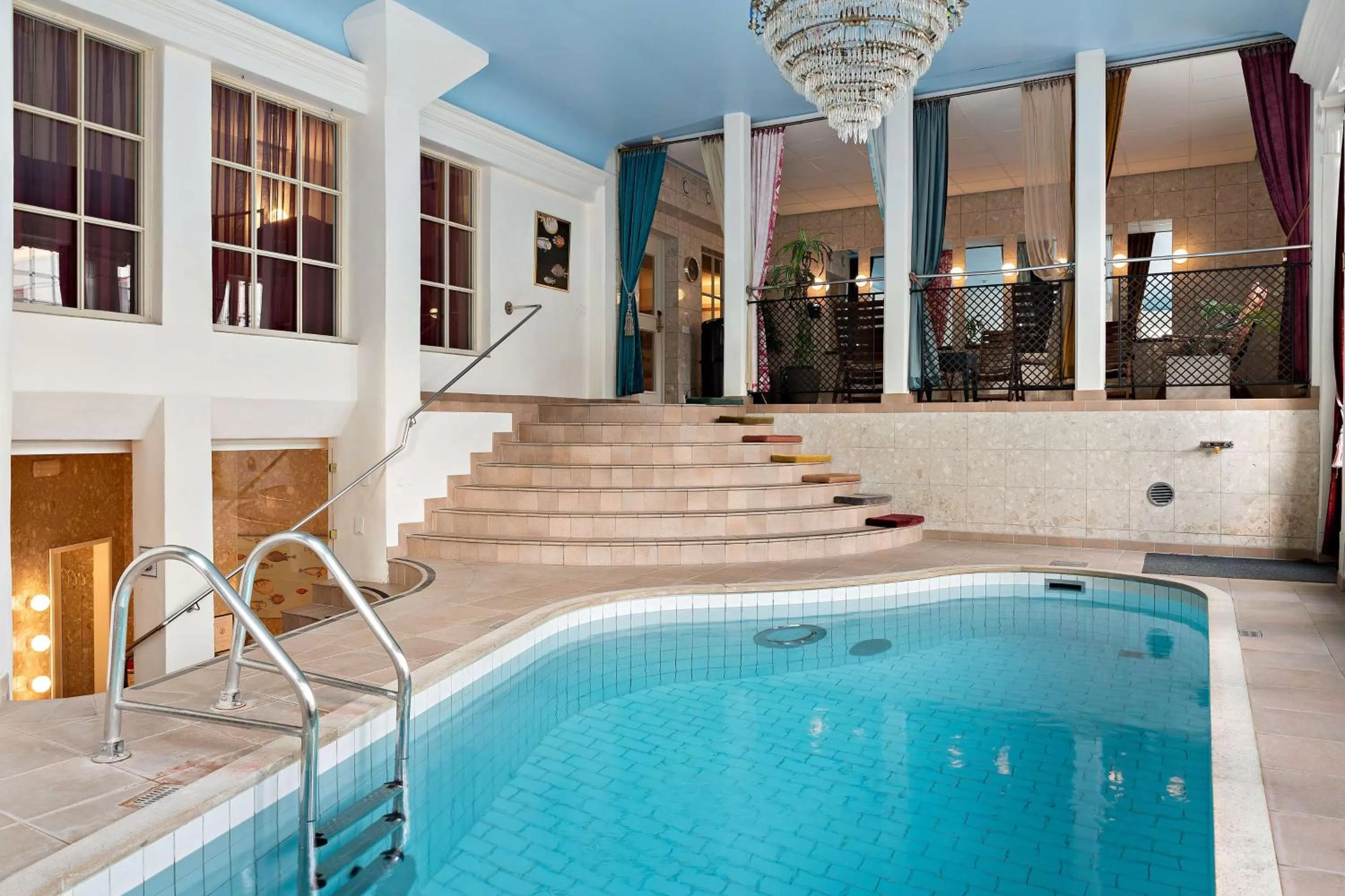 Pool view in Best Western Strand Hotel