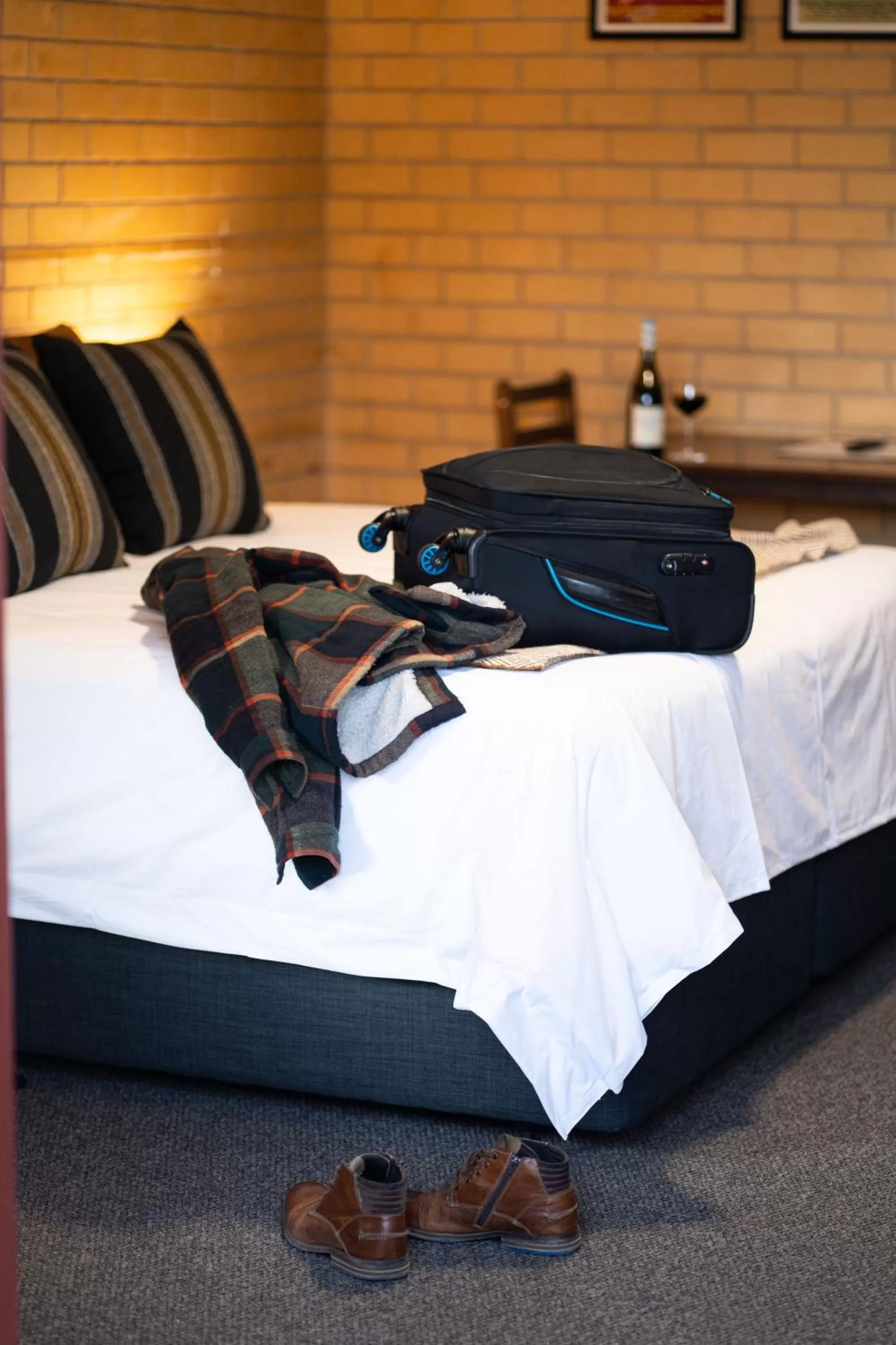 Bed in Bentley's Hotel