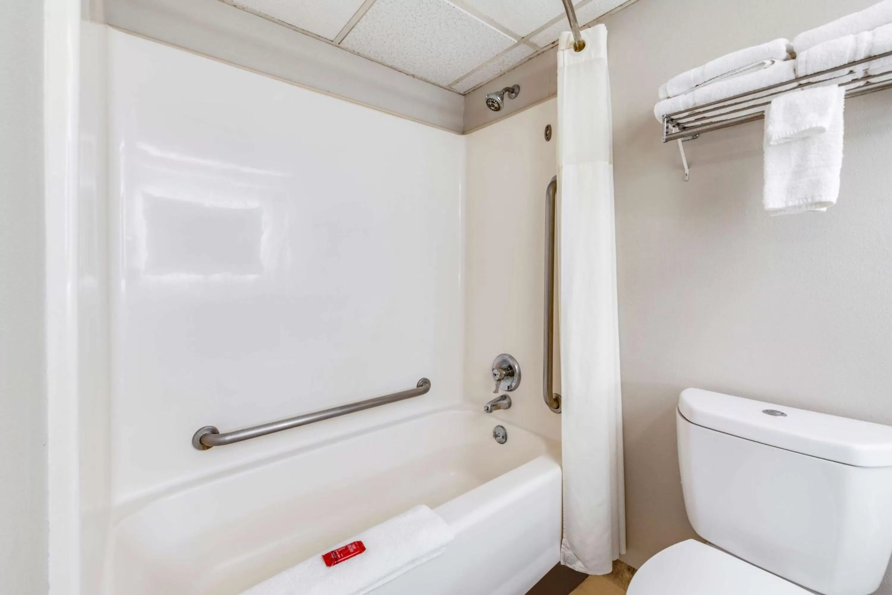 Bathroom in SureStay Plus Hotel by Best Western McGuire AFB Jackson