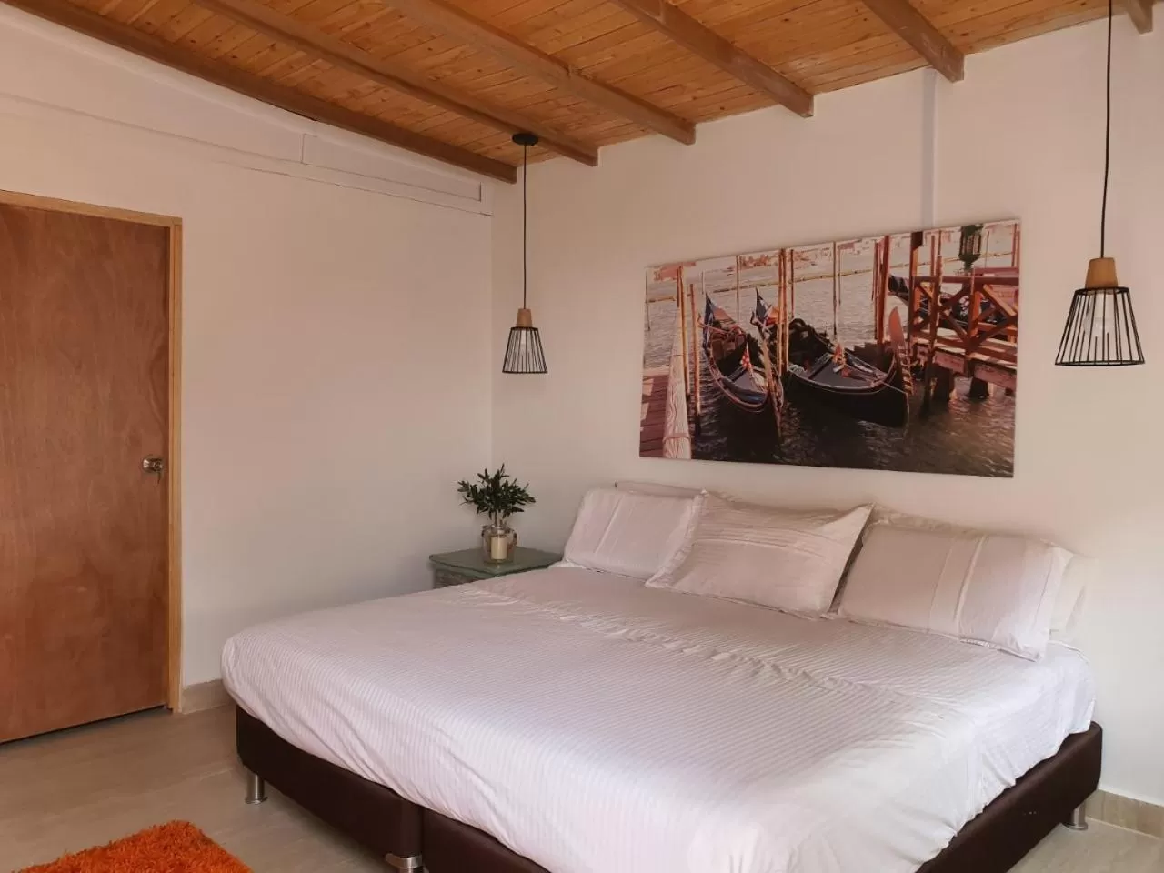 Bed in Hotel Casa Madero