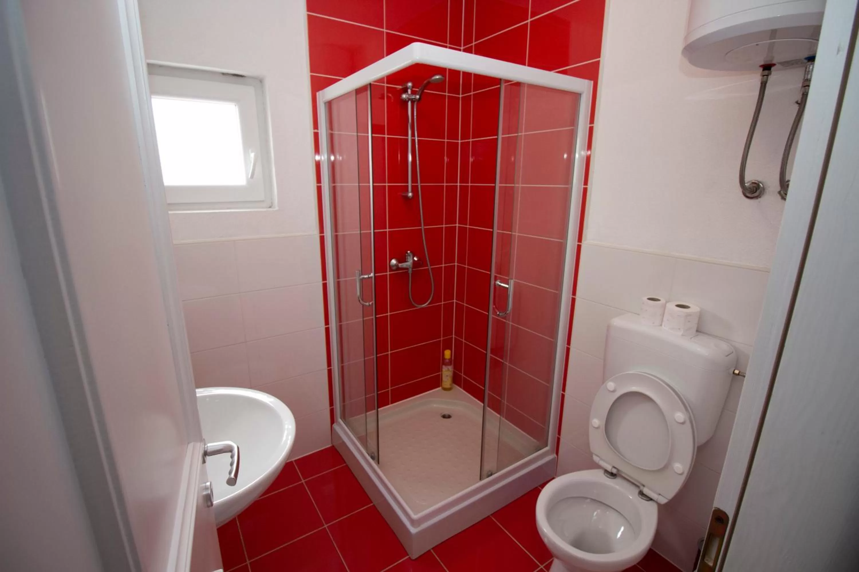 Shower, Bathroom in Hotel & Rooms Lombrelle