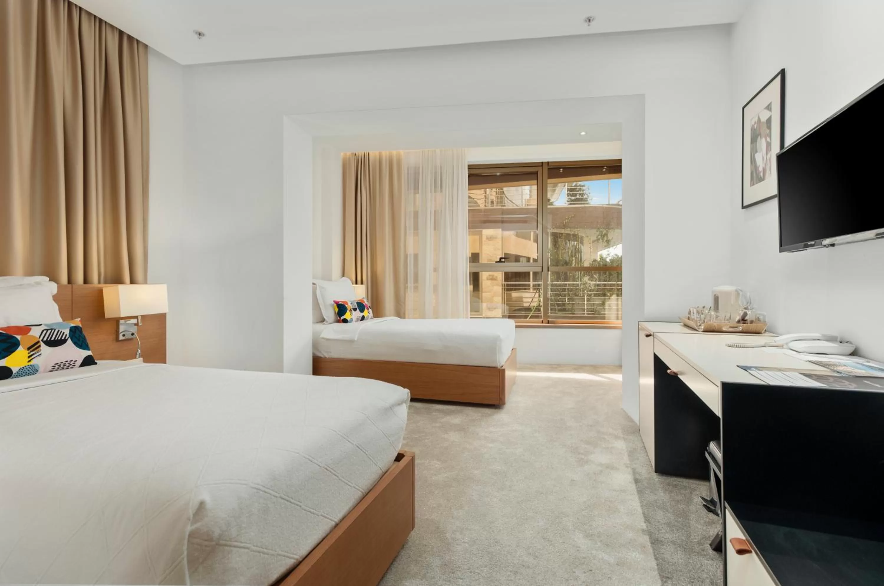 Bedroom, Bed in Hotel Harmonia by Dukley